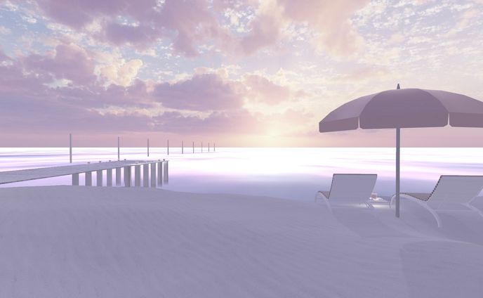pink beach - photos