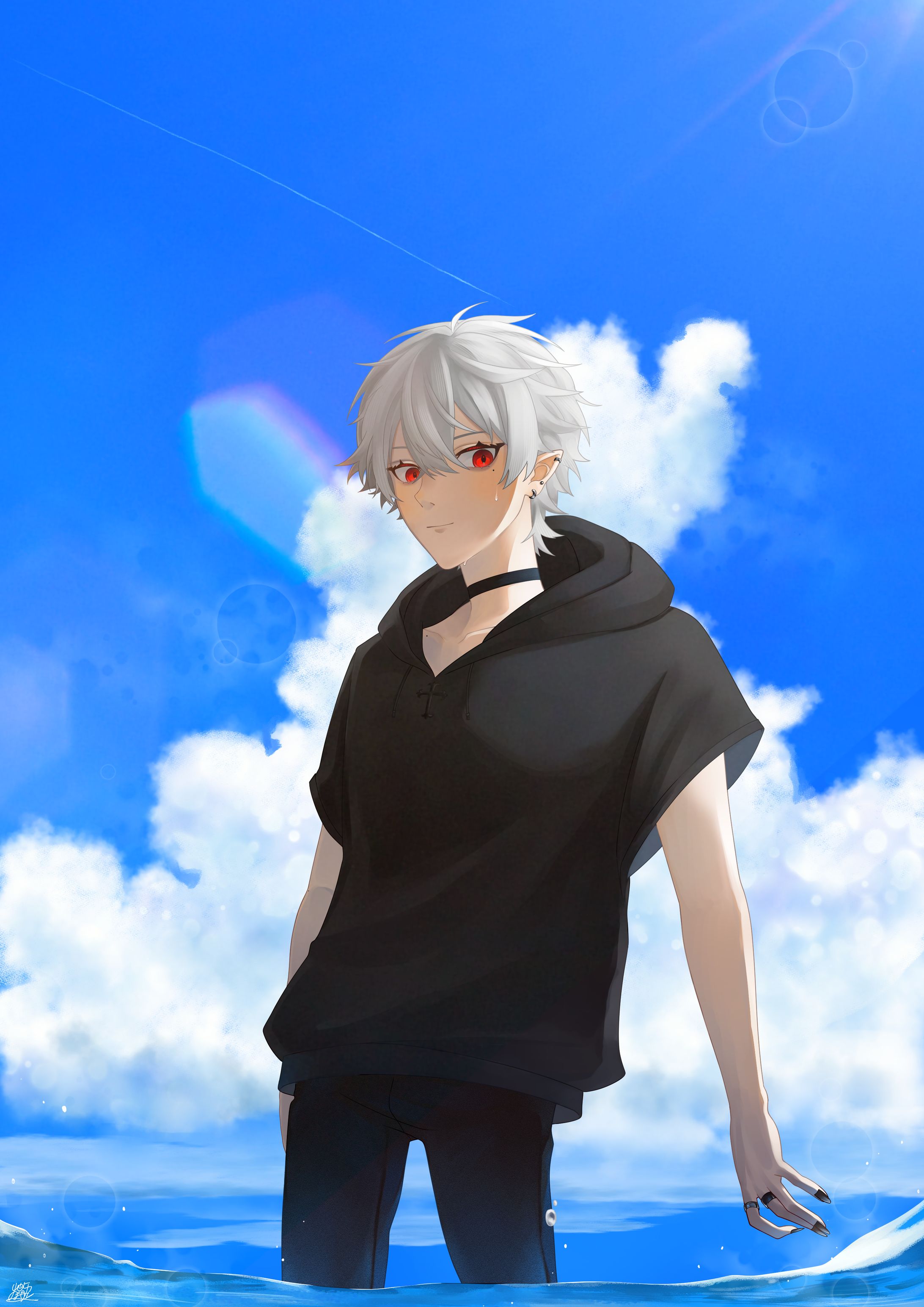 【ファンアート】【1枚絵】快晴の海にて-1