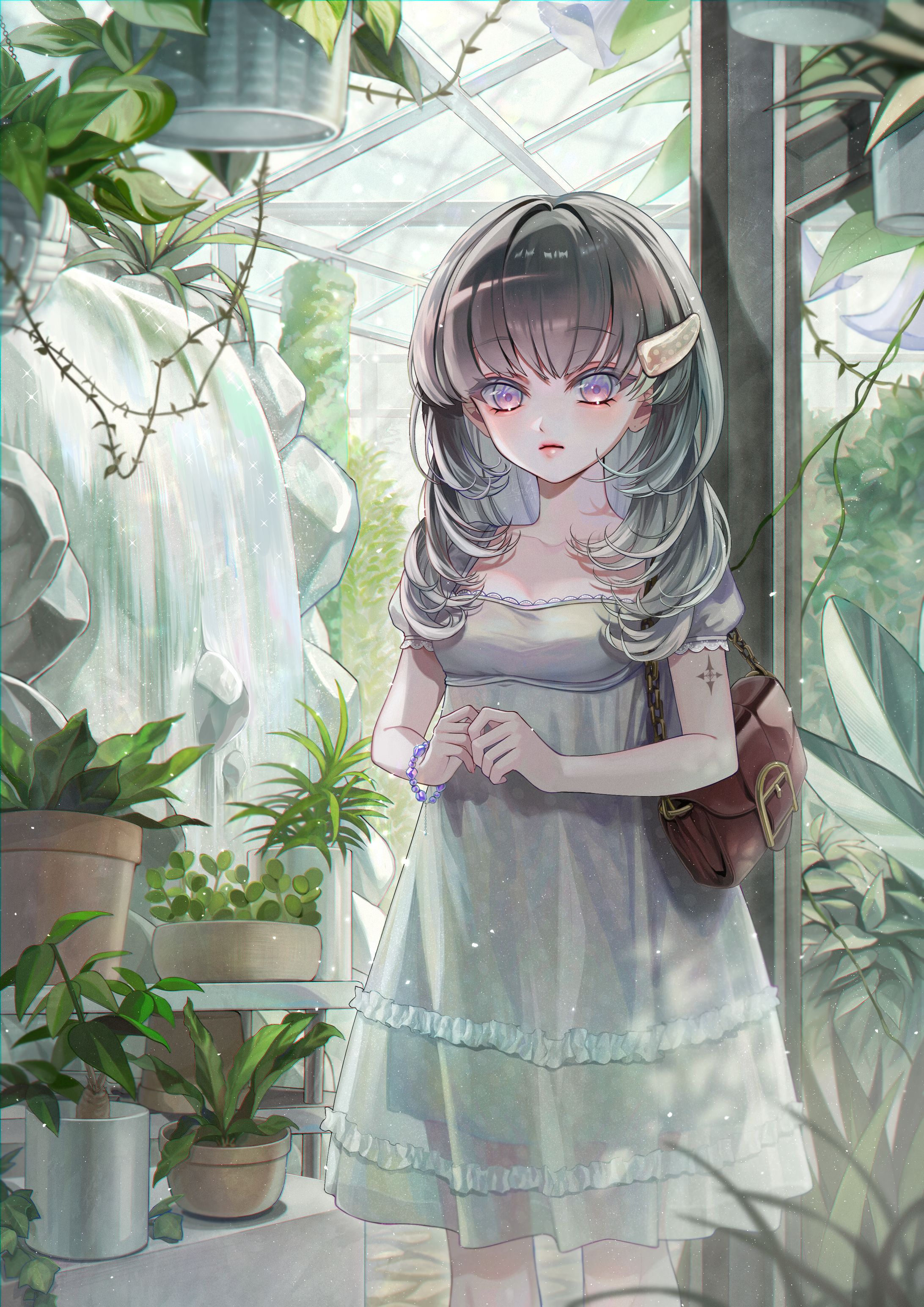 【オリジナル】彼女と植物園-1
