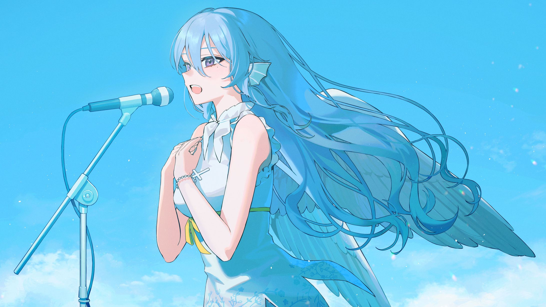 「おやすみ泣き声、さよなら歌姫」イラスト制作｜アイリス・ルセン-1