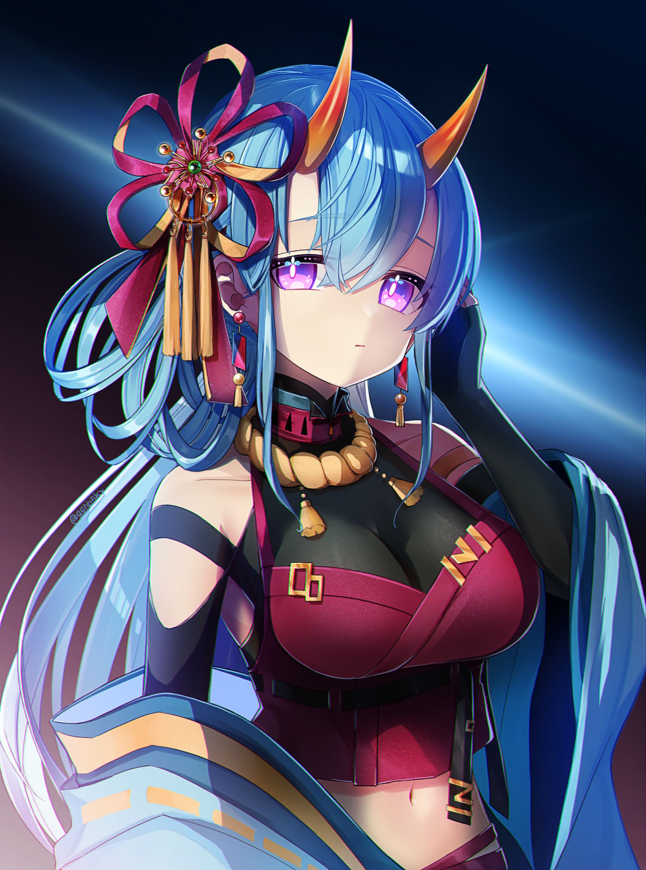 Sample | Bust-up illustration Type-A-1