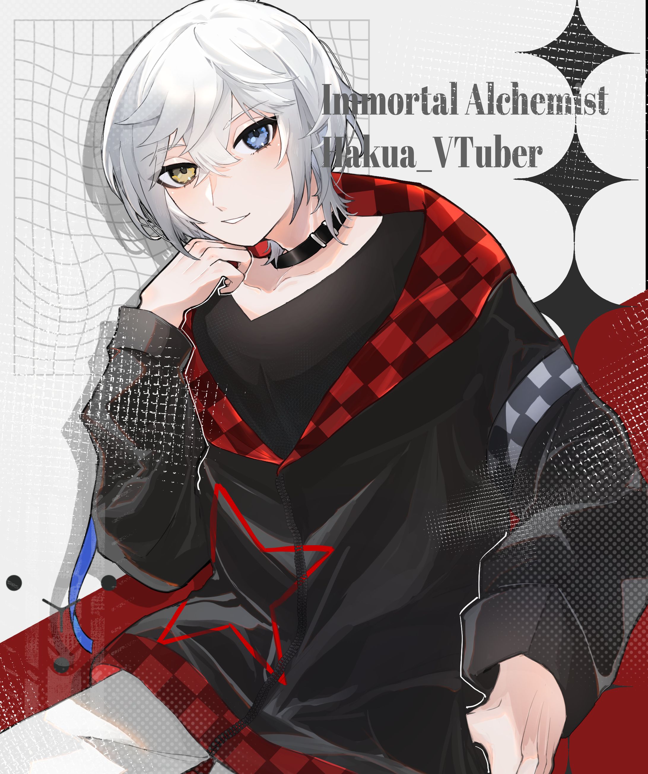  [commission]　雪峰白亜様　バストアップ立ち絵-1