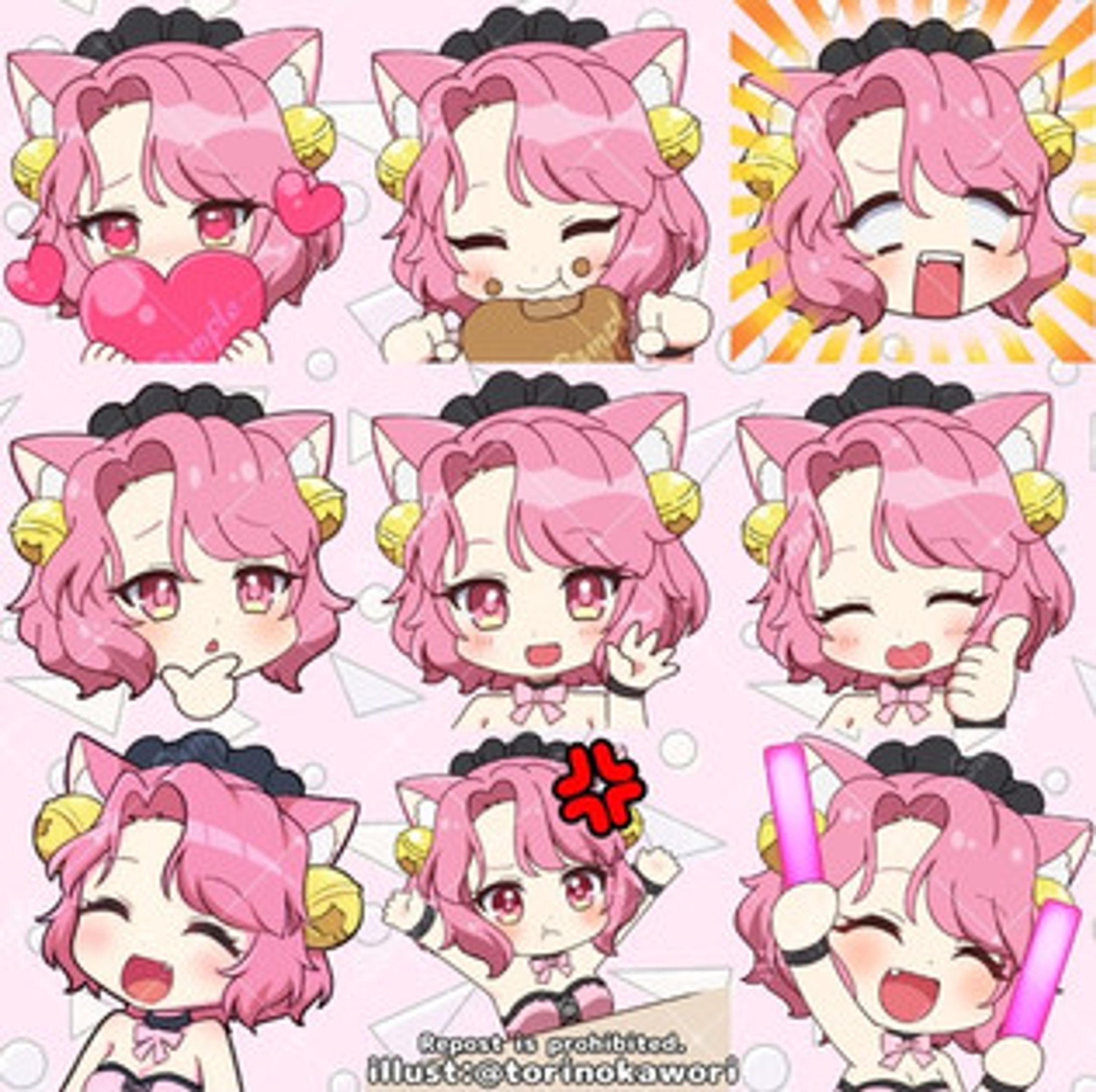 Vストリーマー「がおにゃ」様・スタンプ-1