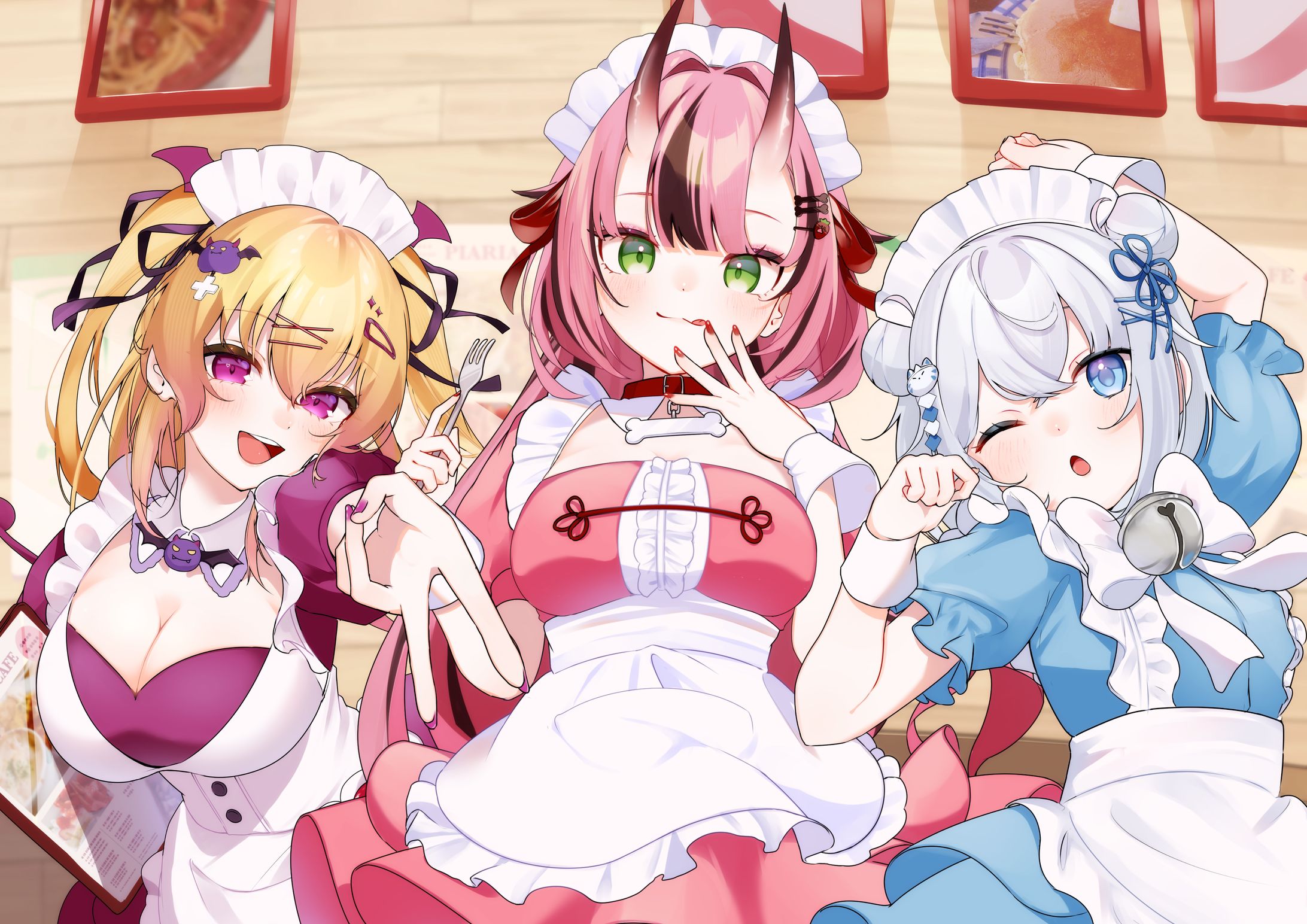 ぴありあさん　コラボカフェ用イラスト-1