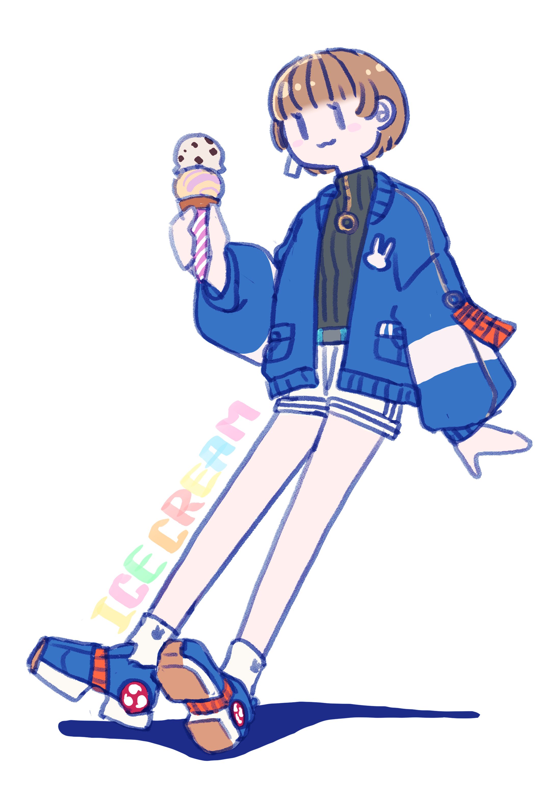 アイスクリームを持った女の子-1