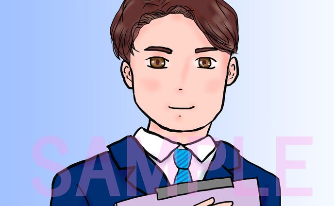 ビジネスマン(SNSアイコン)