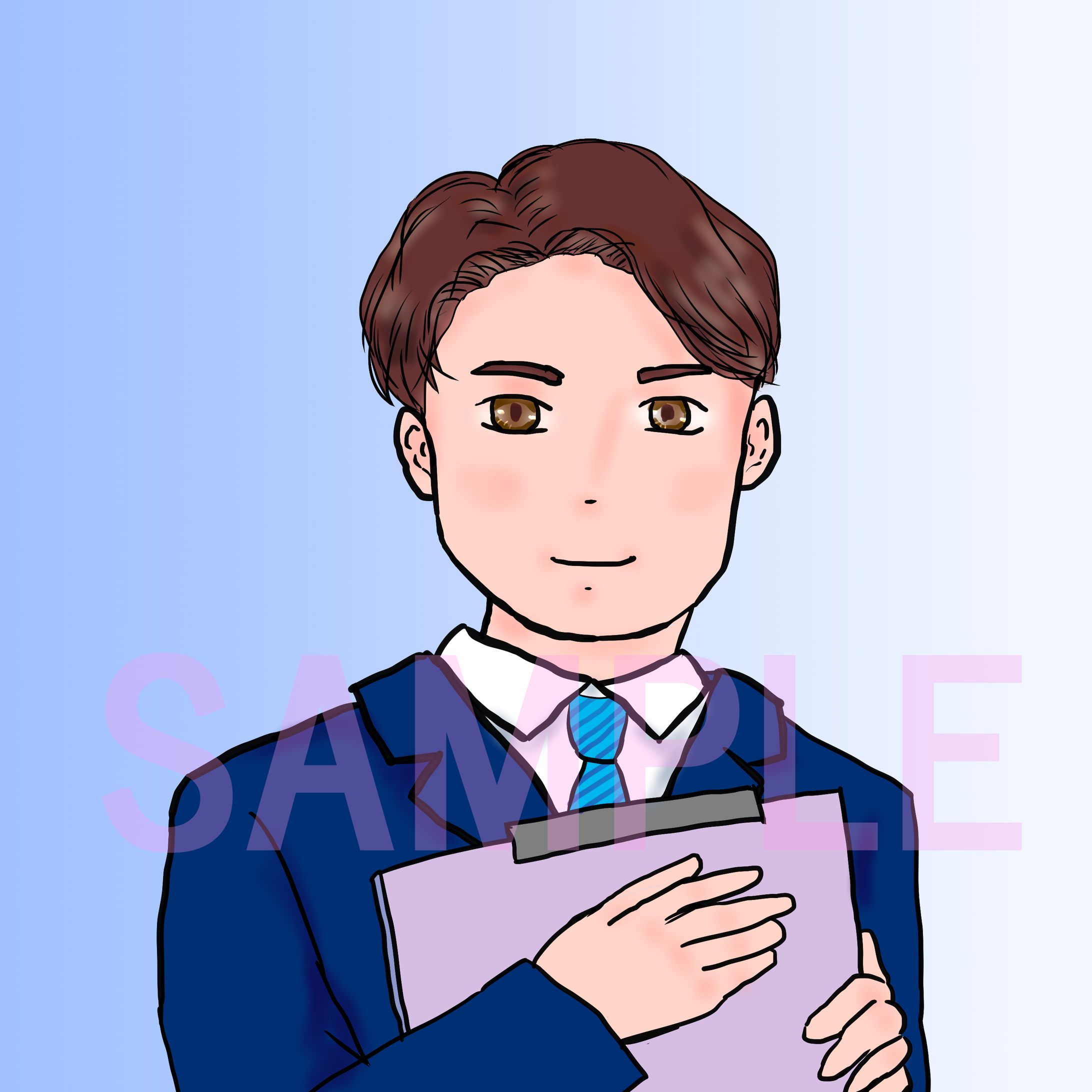 ビジネスマン(SNSアイコン)-1