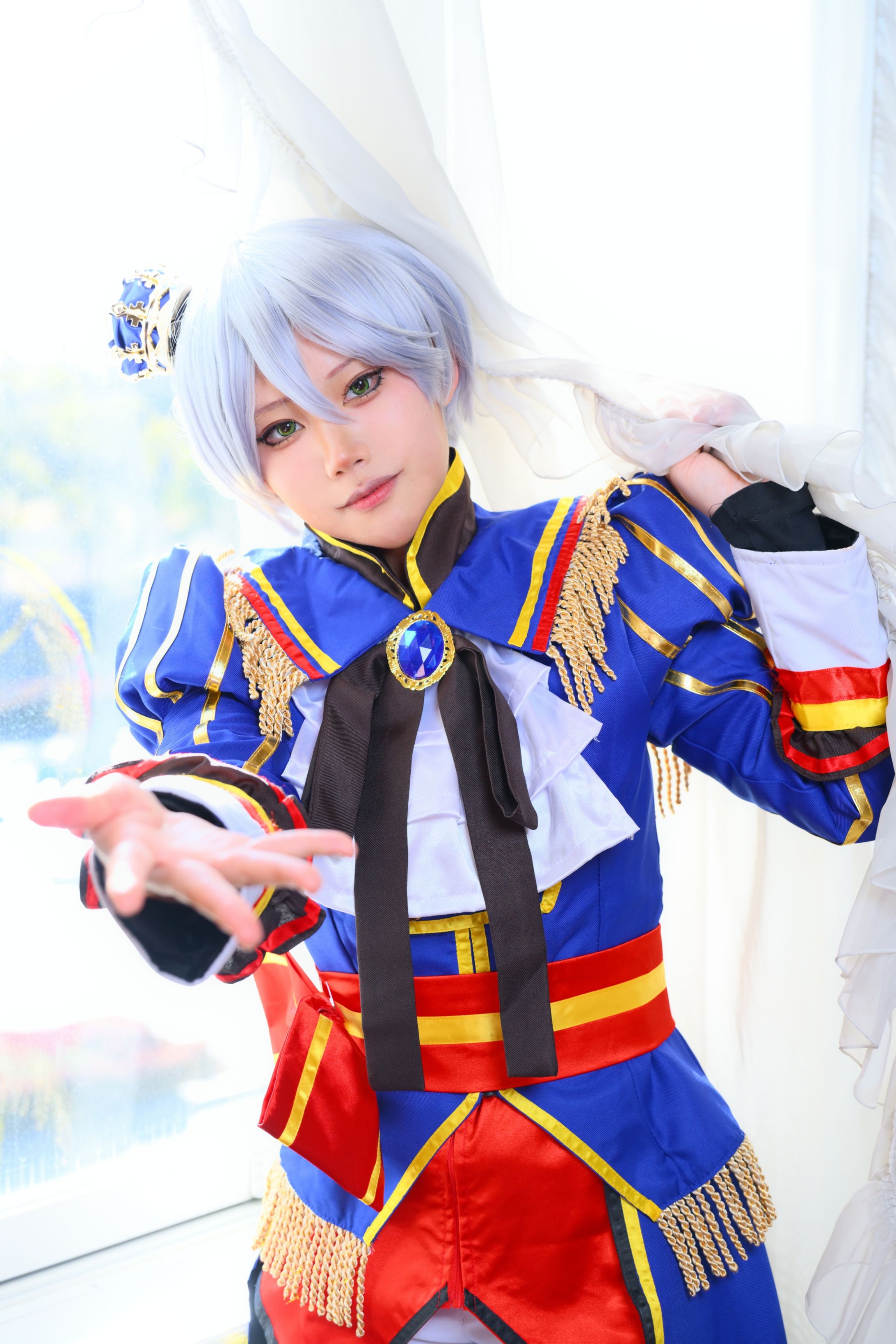 コス写真（紫京院ひびき/ブリリアントプリンスサイリウム）-1