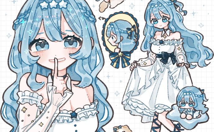 蒼星ゆぅ様 キャラクターデザイン＆キービジュアル（詰め込みセット）