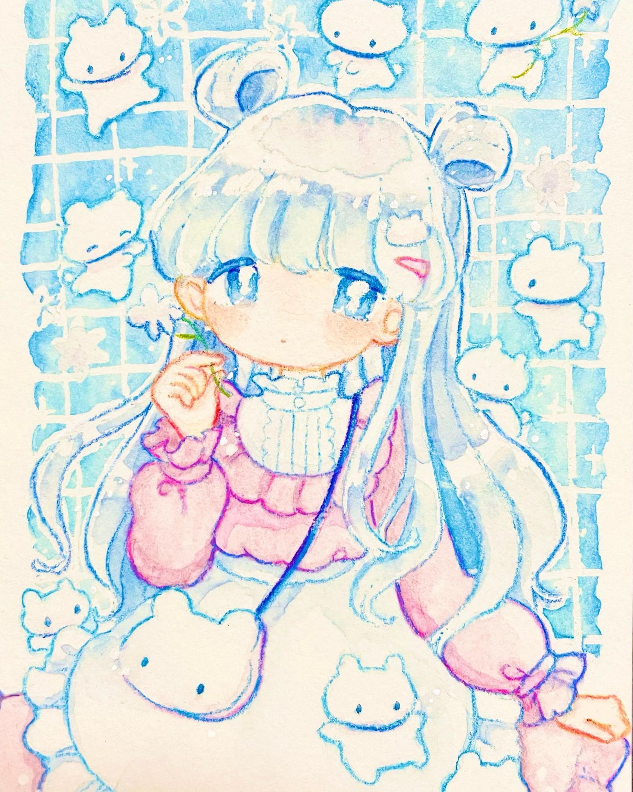 🐻

#illustration #artwork #drawing #watercolors #kawaiiart #copicart #cuteart #mangaart 
#イラスト #イラストグラム #水彩 #透明水彩 #水彩イラスト #アナログ #アナログイラスト#いらすとぐらむ
#일러스트 #드로잉 #그림스타그램 #插图-1