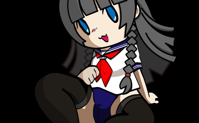 スク水×セーラー服verグレー