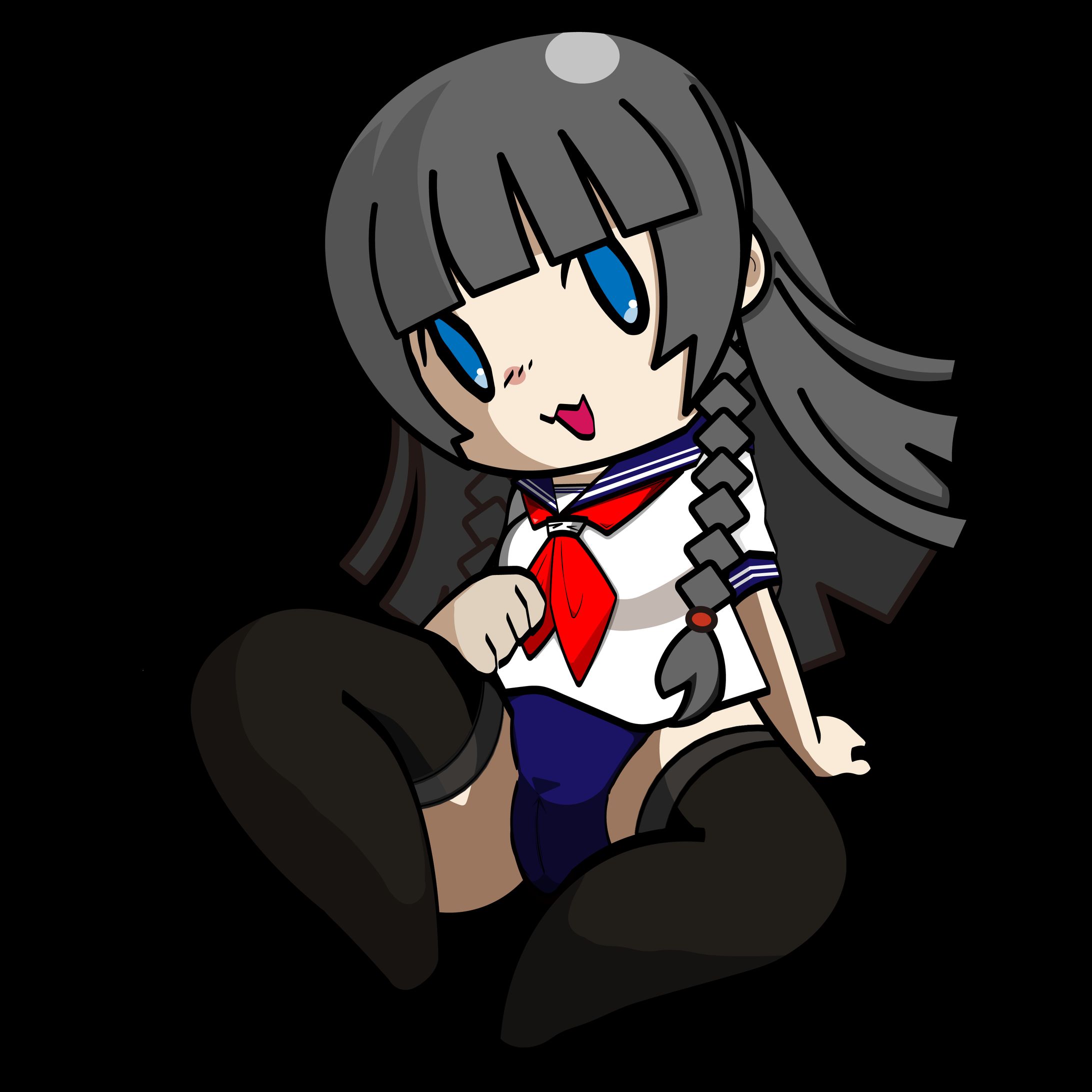 スク水×セーラー服verグレー-1