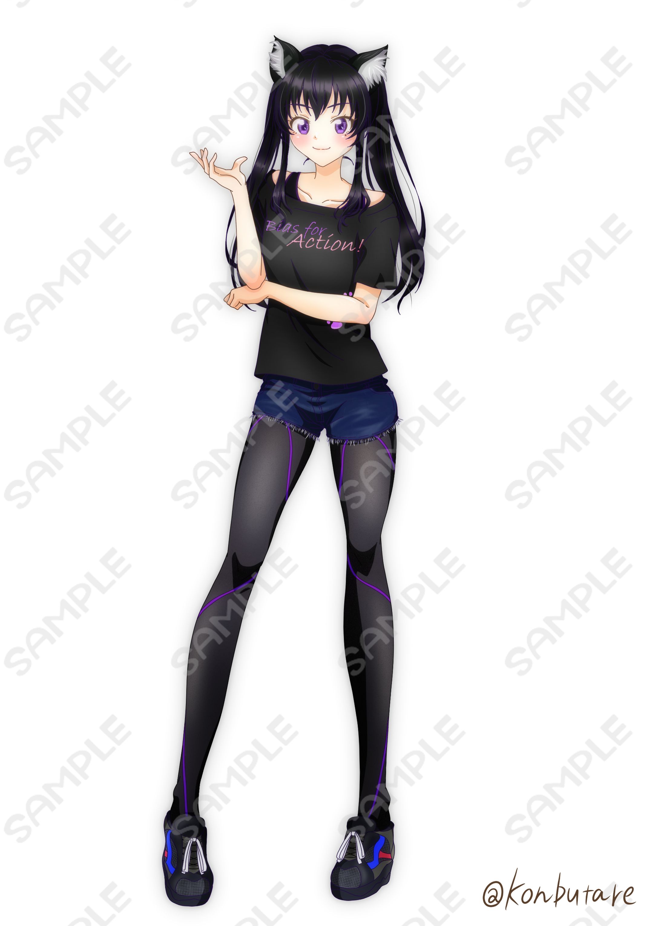 【ココナラ】VTuber 水科美菜様の全身イラスト-1