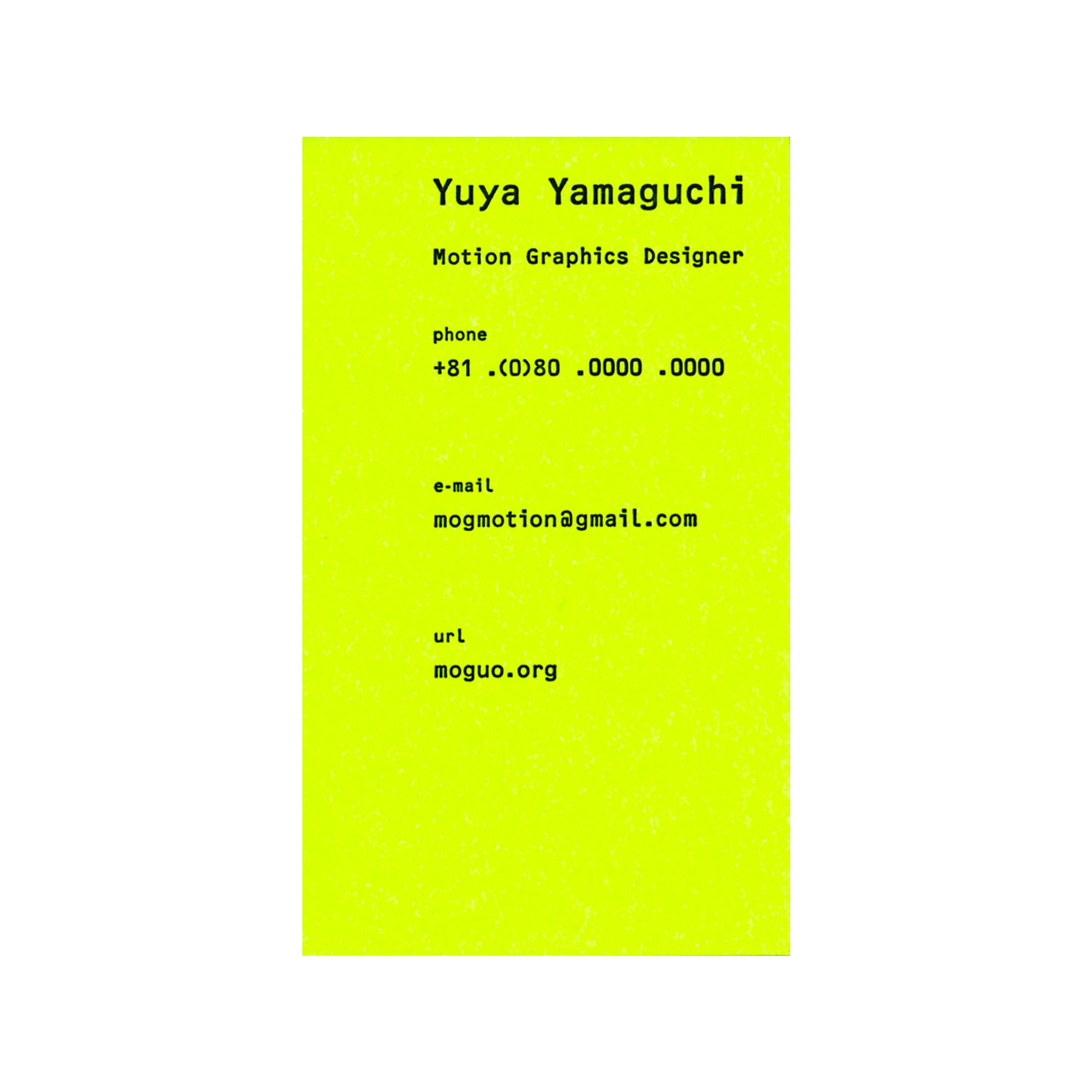 Yuya Yamaguchi　名刺-1