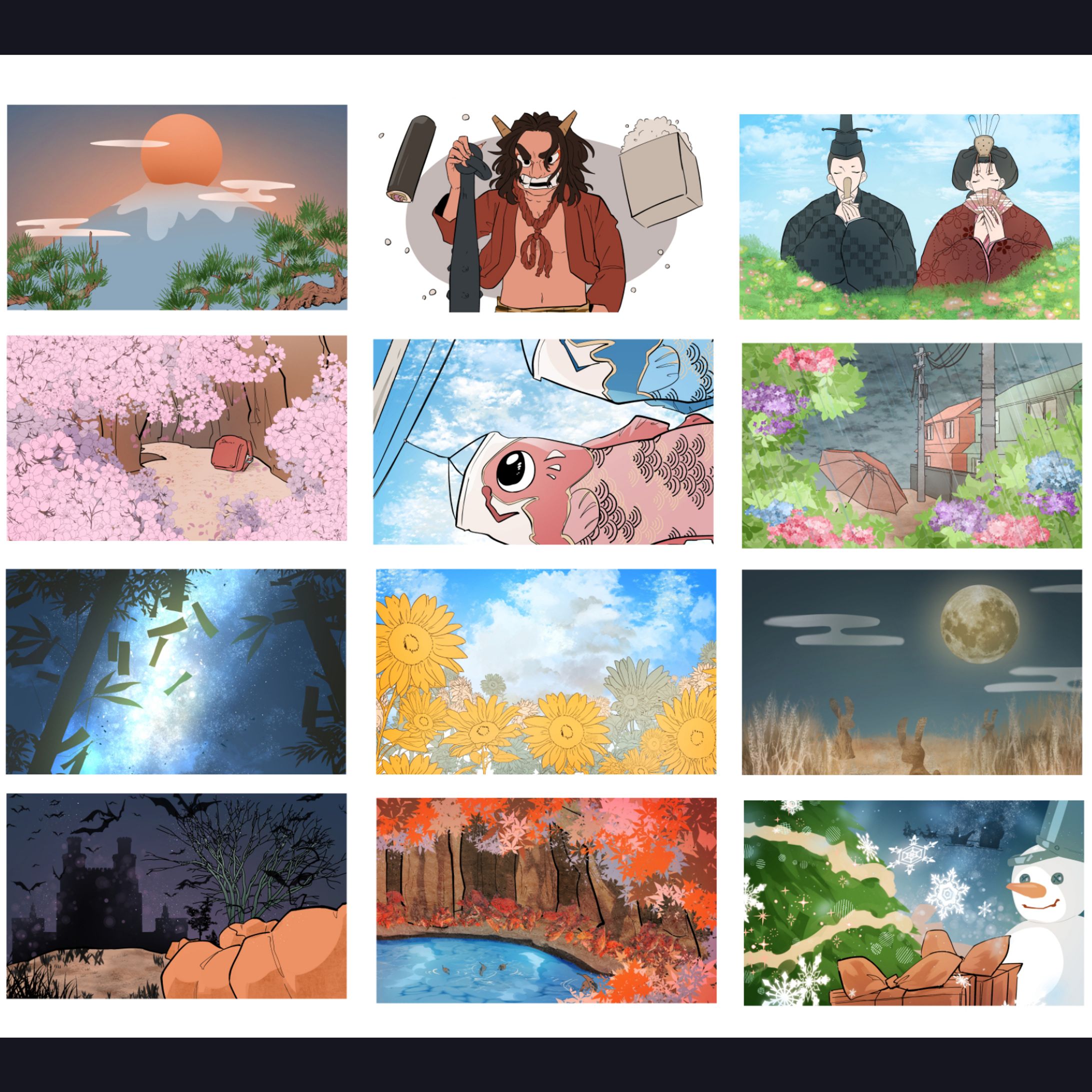 カレンダーとイメージキャラクター-1