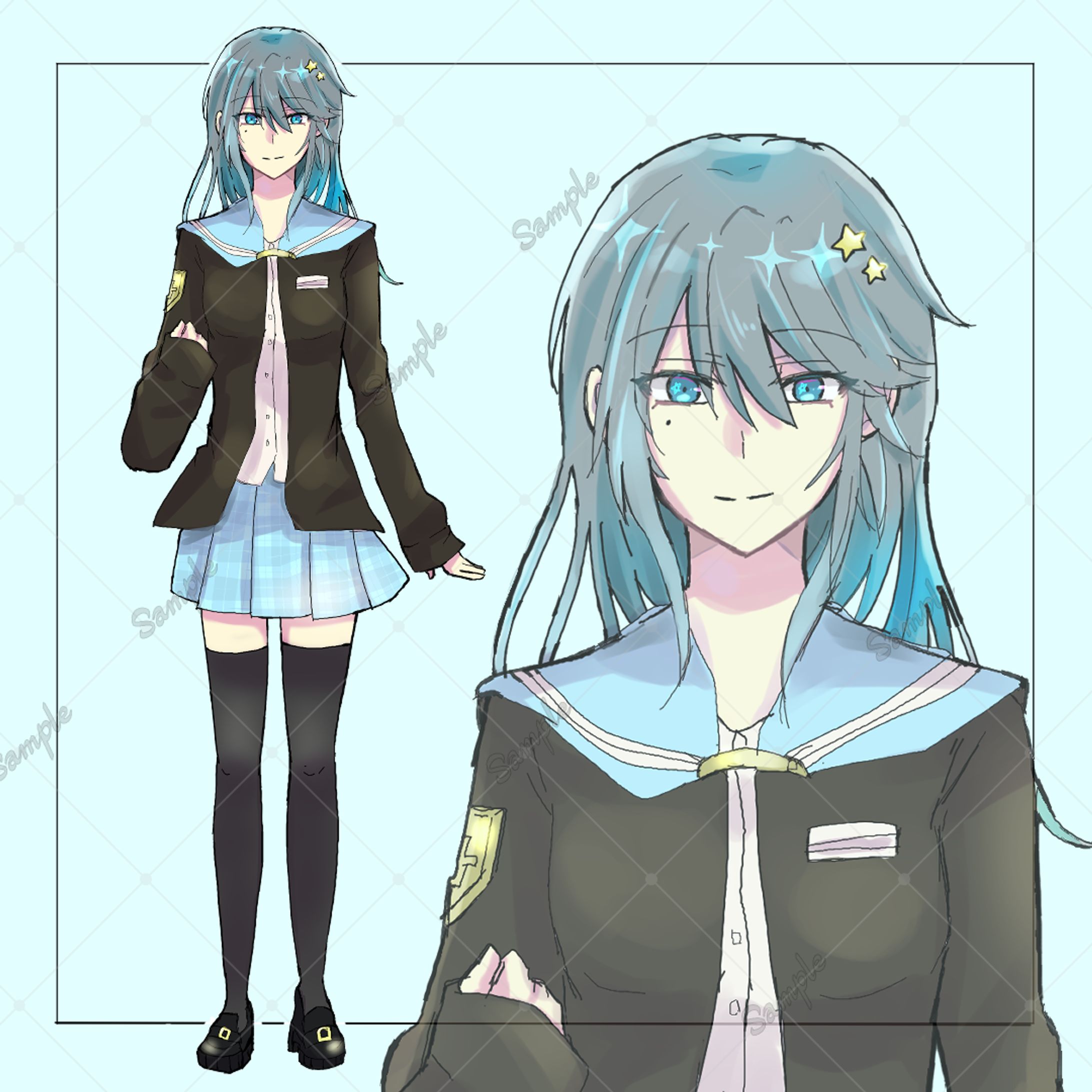 立ち絵 女の子サンプル-1