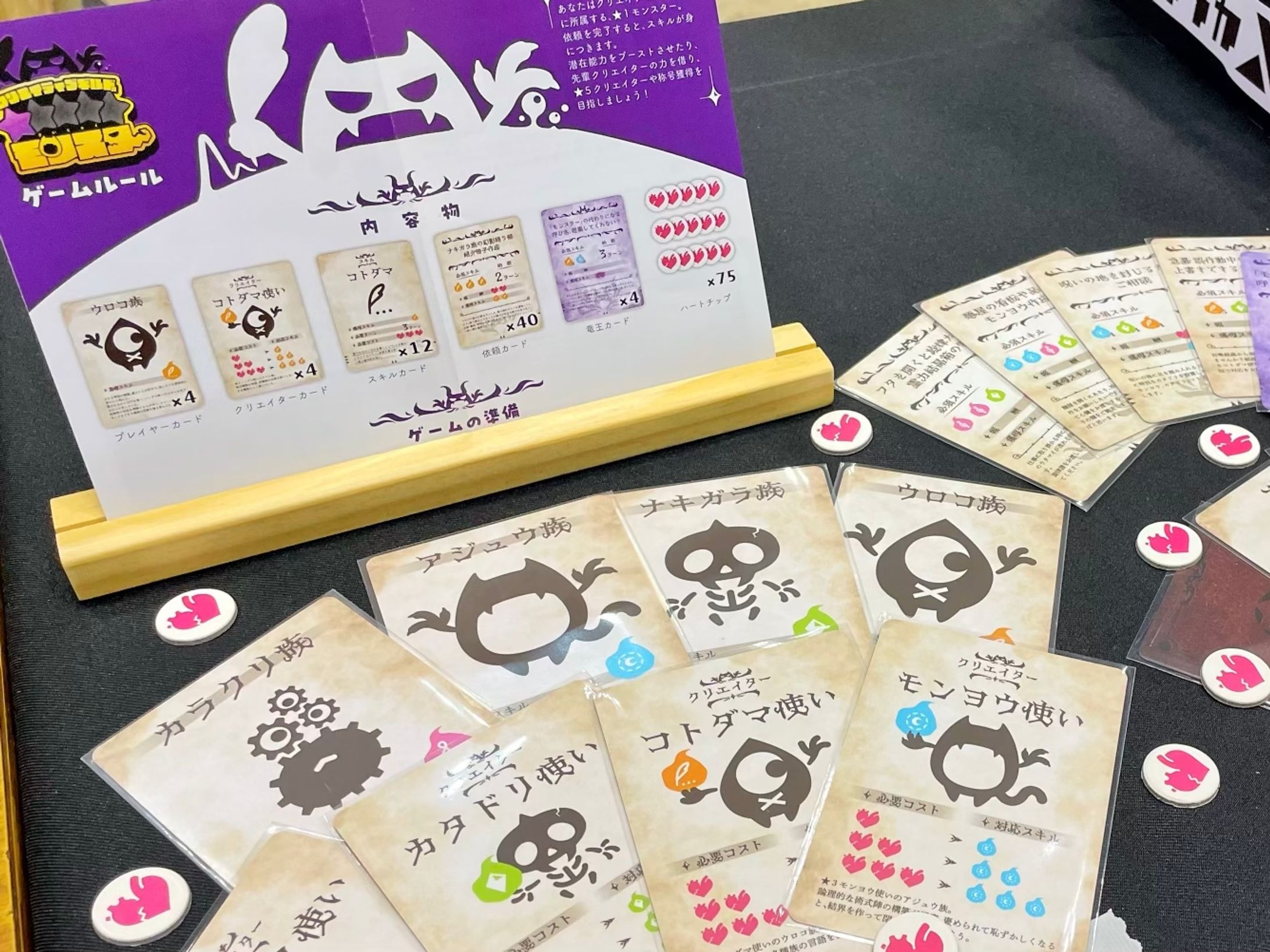 アナログゲーム「クリエイティブギルドの★１モンスター」　世界観設定・ゲーム制作-1