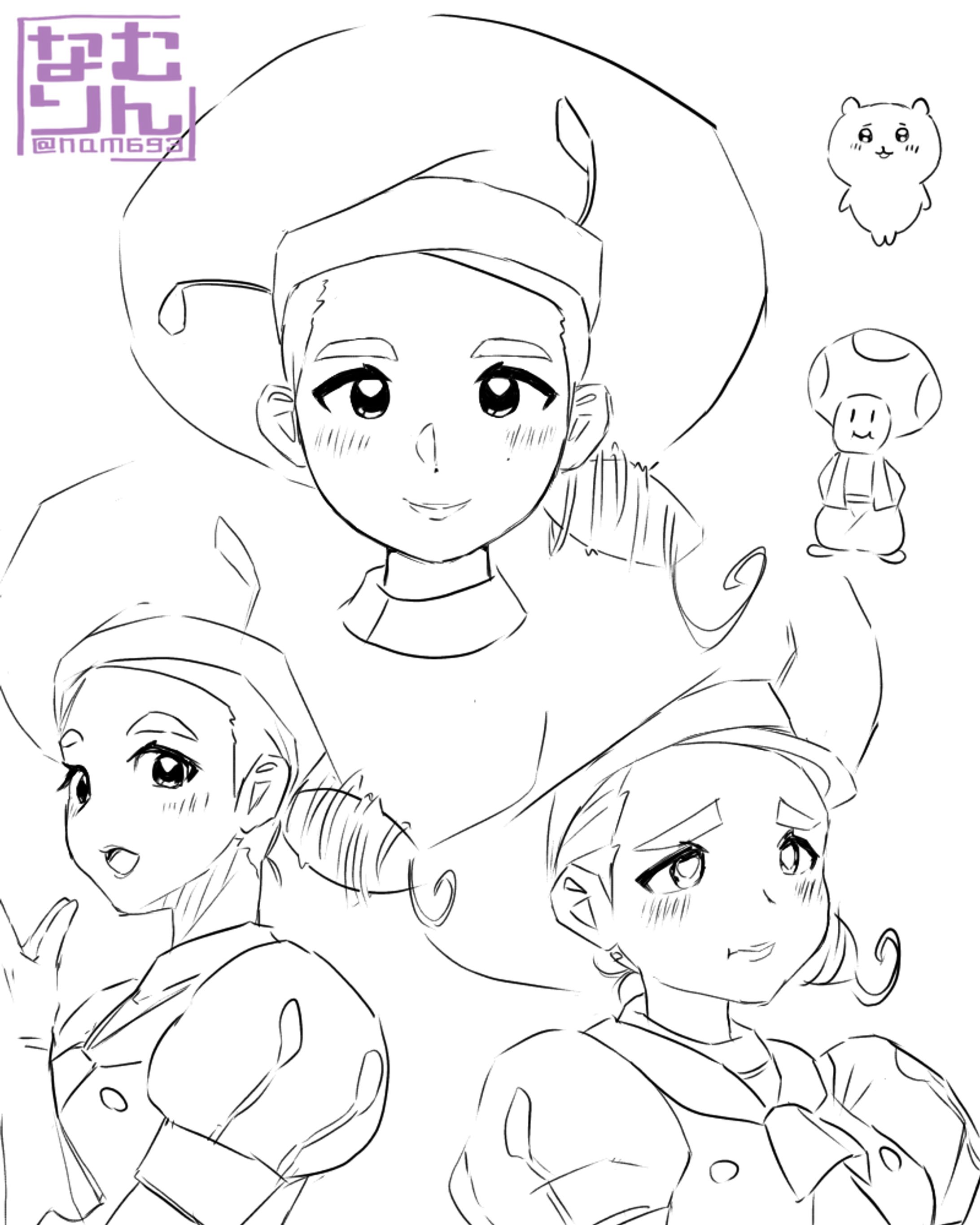 ポケモンSV　カエデさん　落書き-1