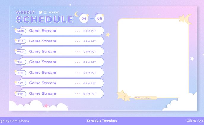 Wyspic's Schedule Template
