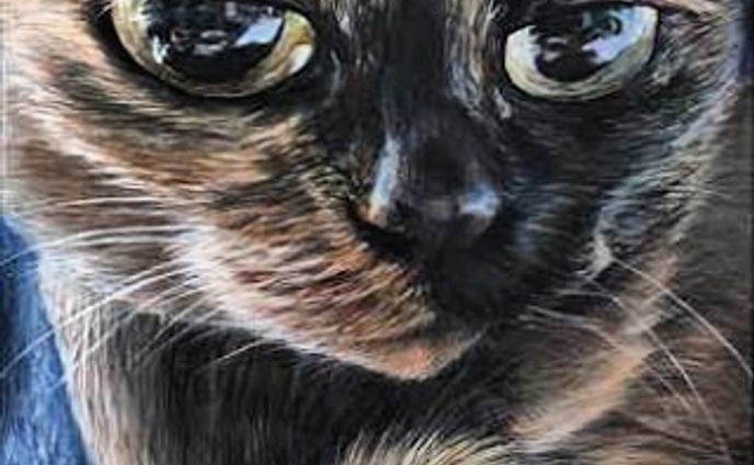 「物思いに更ける猫」です。F50, 1168× 910mm
2016年に描いたやつです。第40回記念新日美展 （東京都美術館）に出展しました。 #新日本美術協会展  #猫  #catstagram #petstagram #instacat #meow  #cats  #catlife #catlove  #animal #cute  #picture #colorpencil #pencil
#絵 #illust #illustration  #draw #drawing  #instaart #art #artgram #artwork #artist  #手書き
#芸術 #アート #絵画 #色鉛筆 #動物