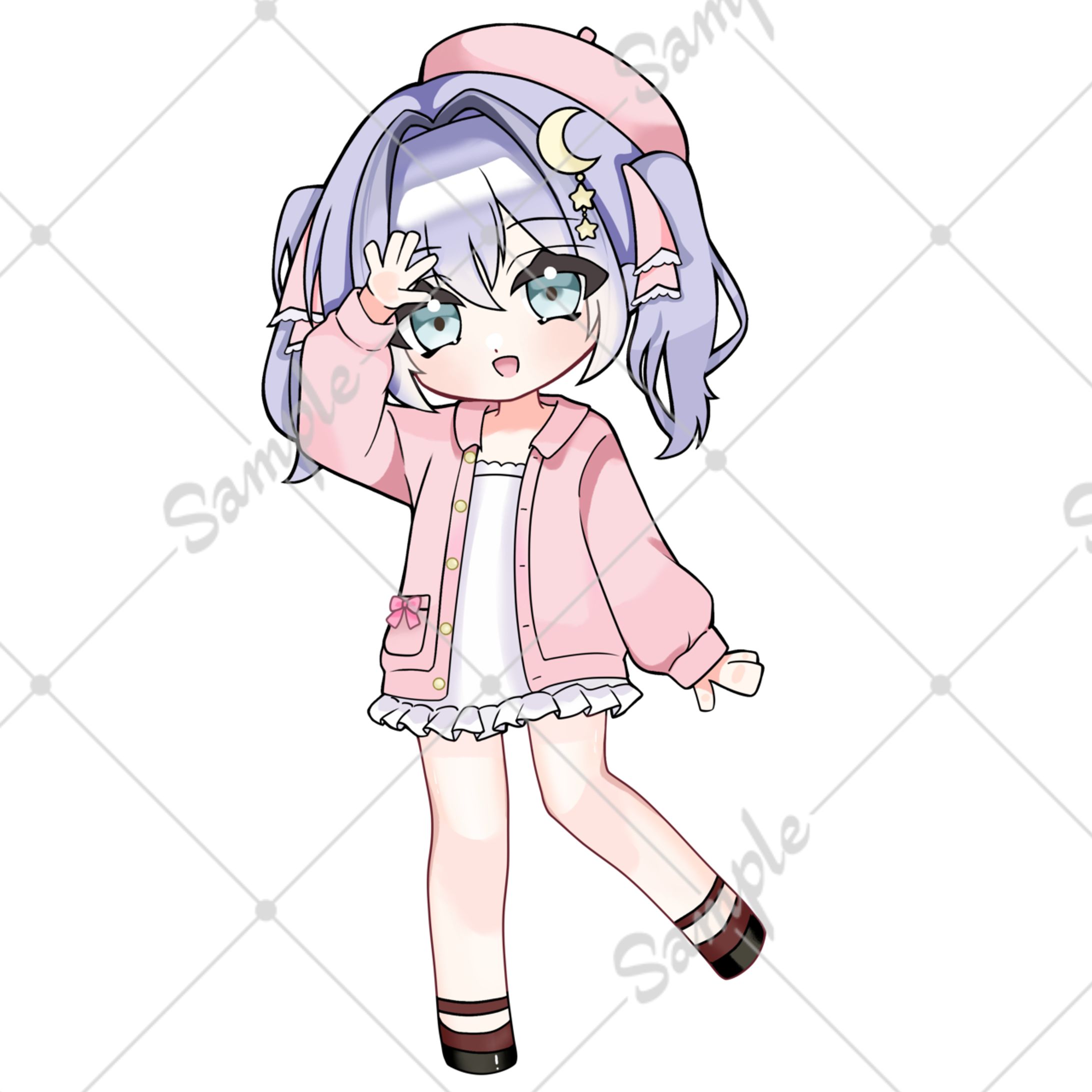 全身ミニキャラ_星咲ねむる様-1