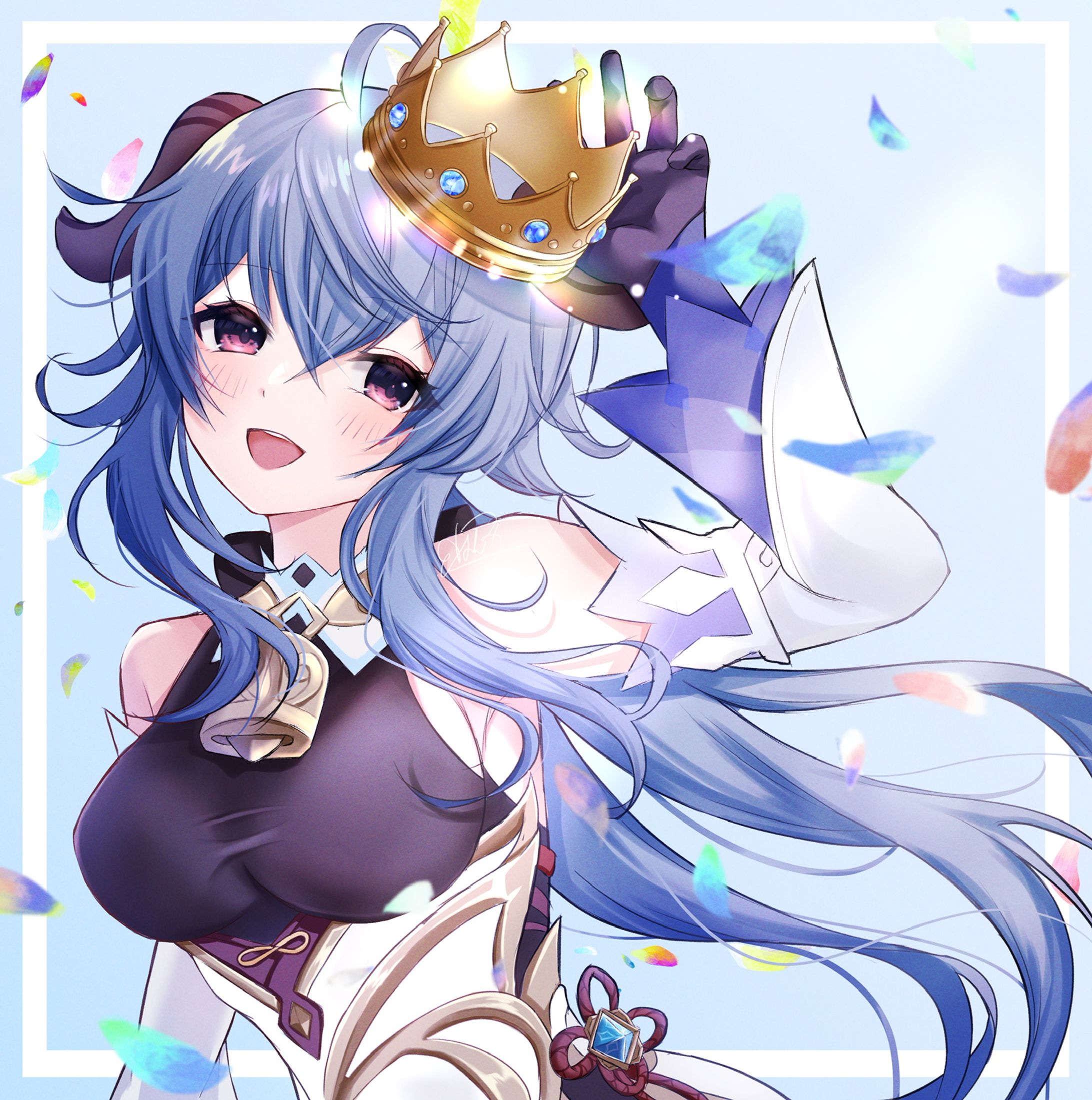 原神ファンアート(甘雨)-1