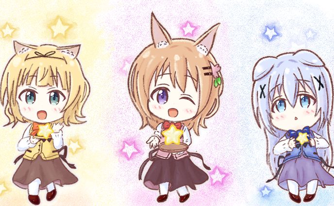 二次創作　ミニキャラ【ご注文はうさぎですか】