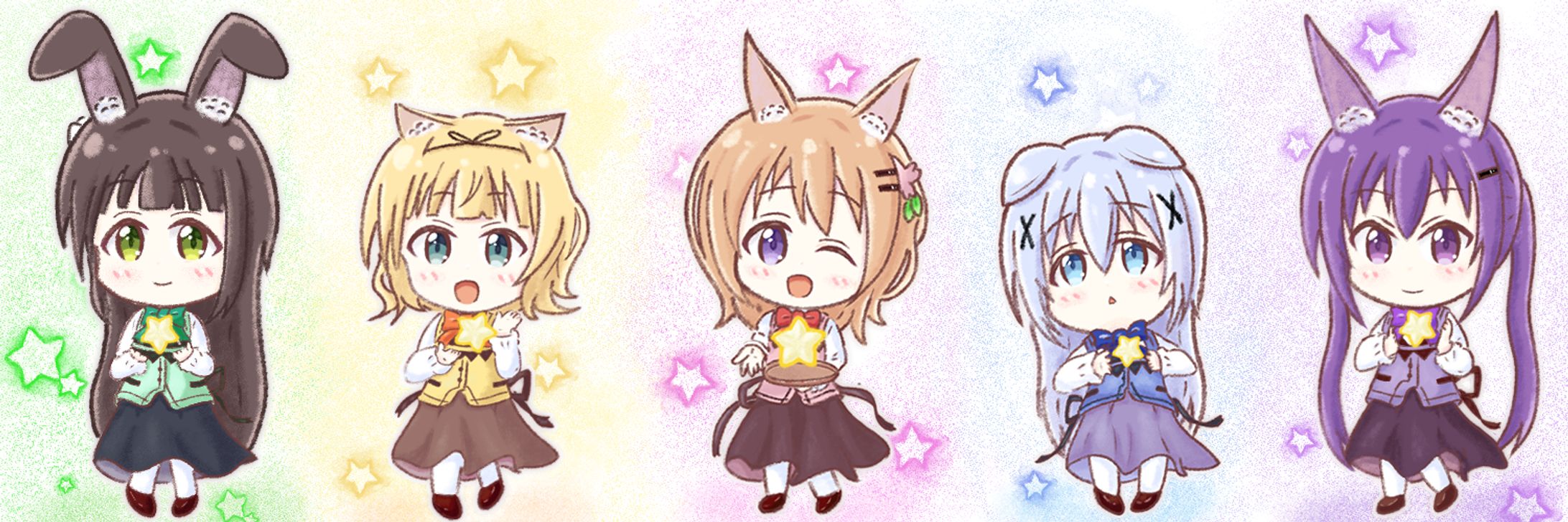 二次創作　ミニキャラ【ご注文はうさぎですか】-1
