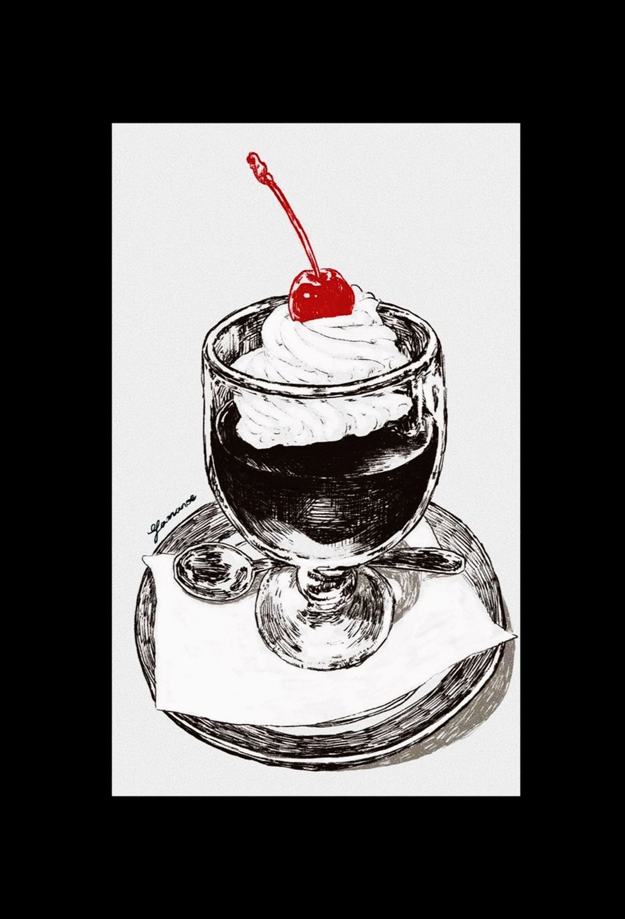 コーヒーゼリーのスケッチ-1