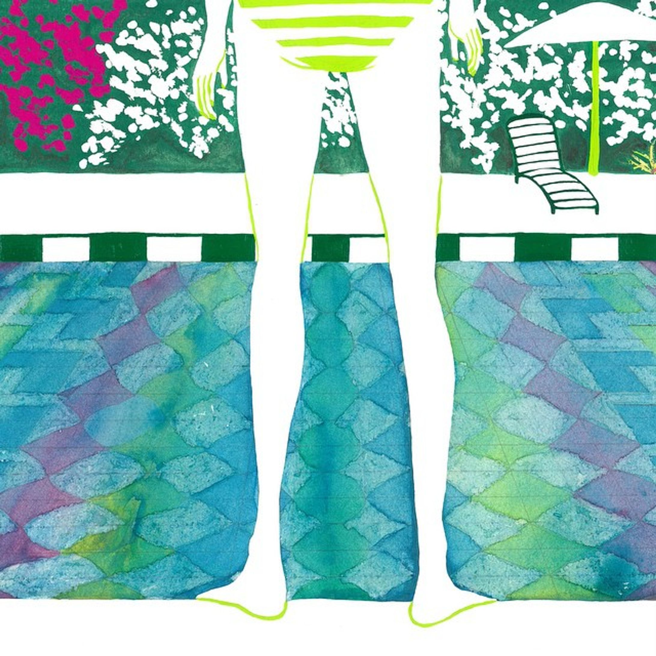 #pool #poolside #summer #15ss #swim #beach #water #swimmer #girl #kinfolk #elle #love #fashion #illustration #illustrator #art #picture #architecture #tokyo #city #nyfw #hotel #fashion #magazine #lifestyle #ビーチ #プール #イラスト #アート #elliekubota-1