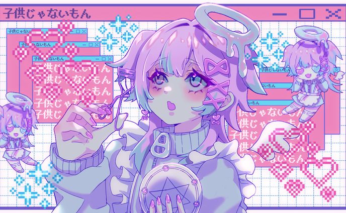 Vtuber music video illust