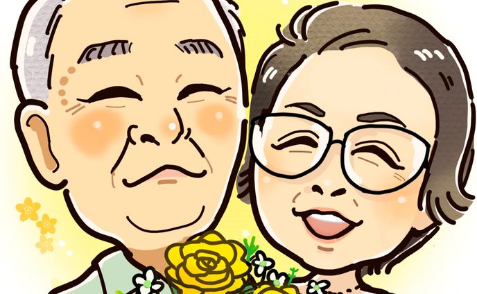 コミカルな似顔絵