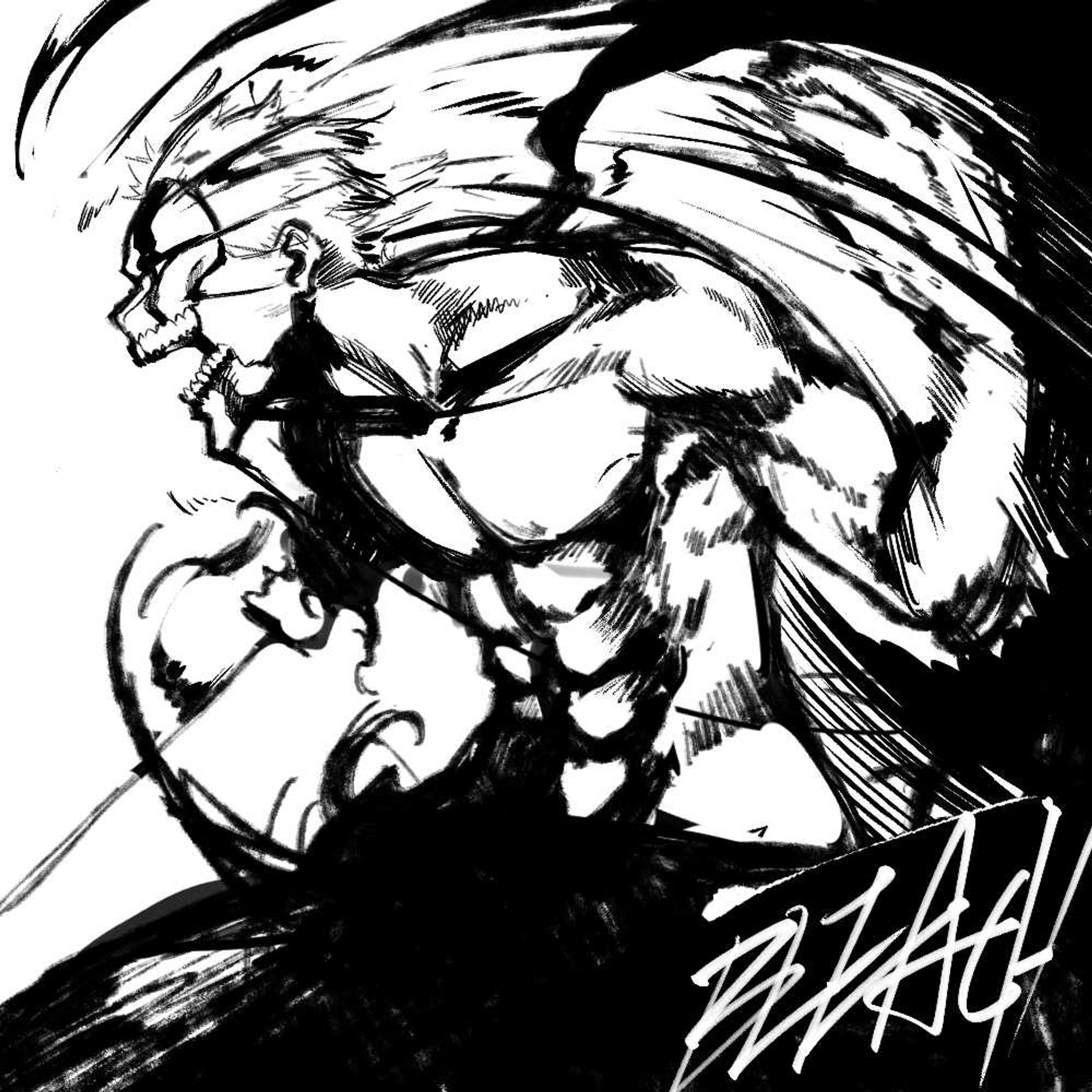 モノクロイラストまとめ-1