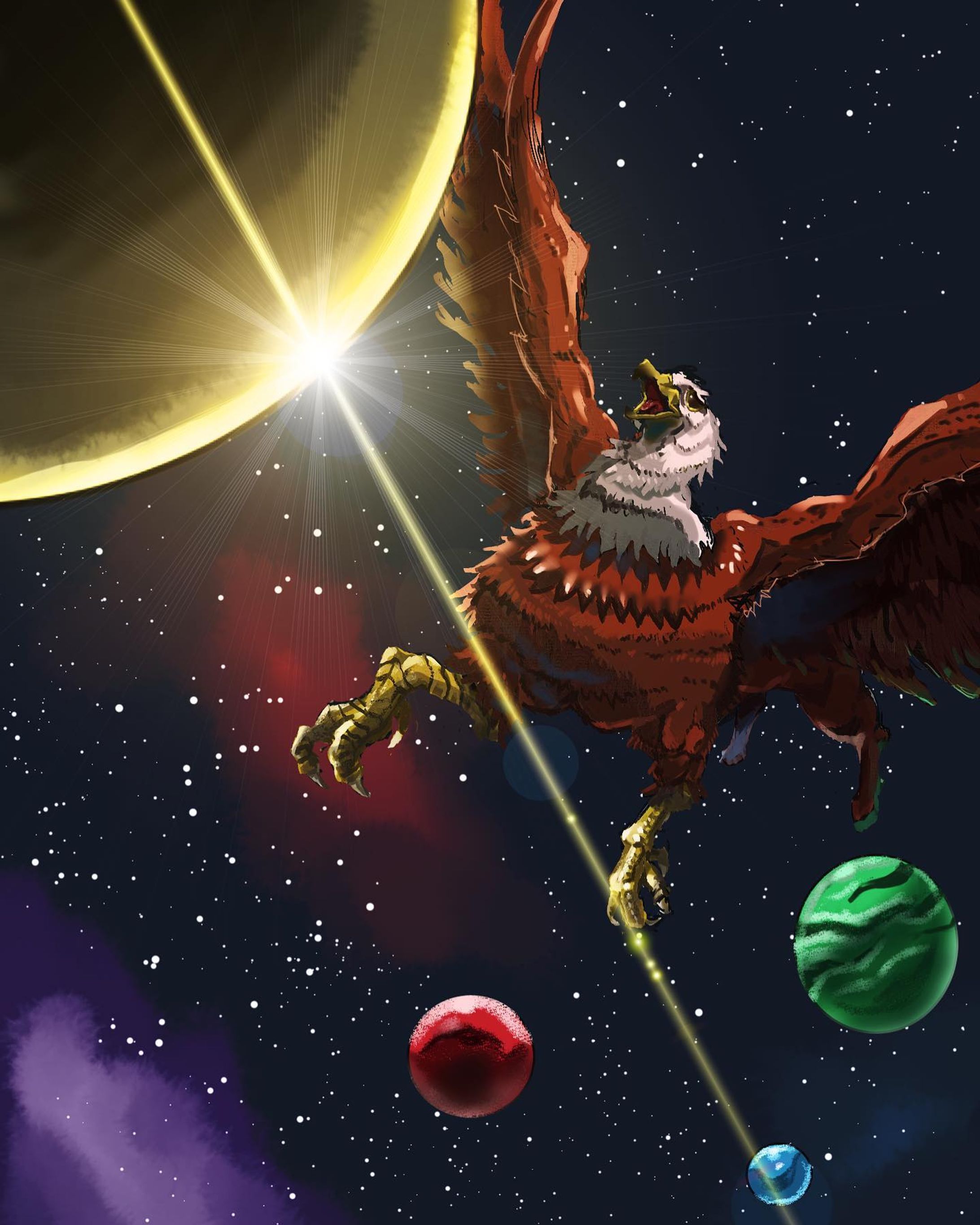 創作でヒッポグリフを
描きました😊

#イラスト 
#創作
#ヒッポグリフ-1