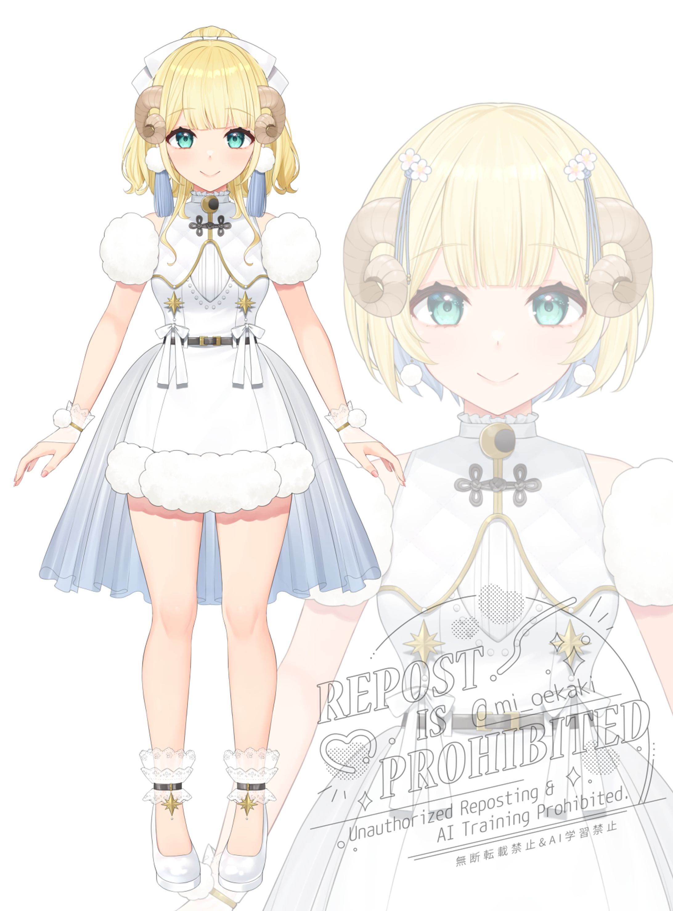 月雲めえ様 4周年新衣装立ち絵～Live2d制作-1