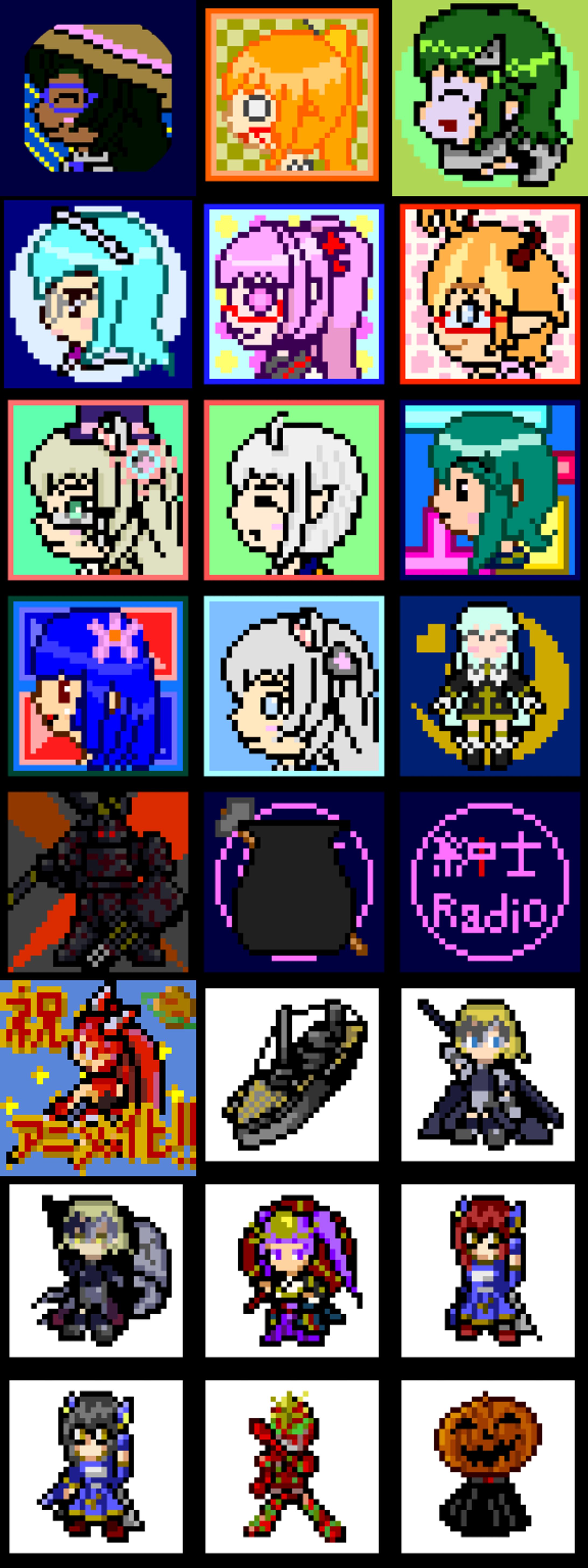 過去のドット絵詰め合わせ(32*32)-1