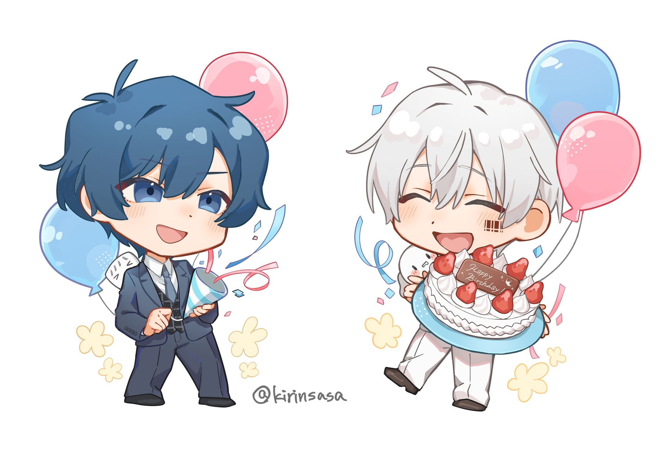 フラワースタンド用デフォルメイラスト-1