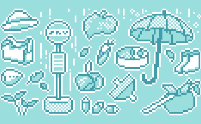縦型動画、ドット絵