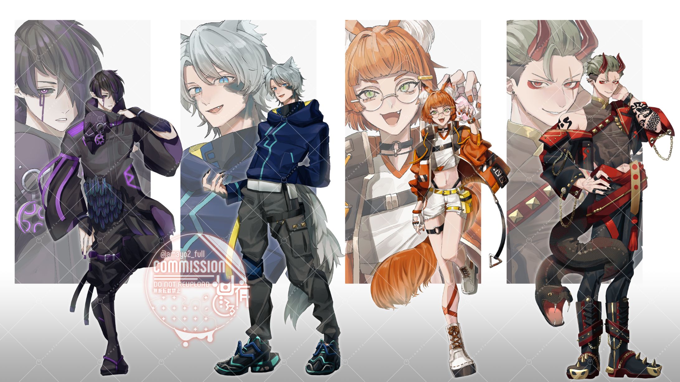 【ご依頼】キービジュアルキャラクターデザイン+全身立ち絵+SDイラスト-1