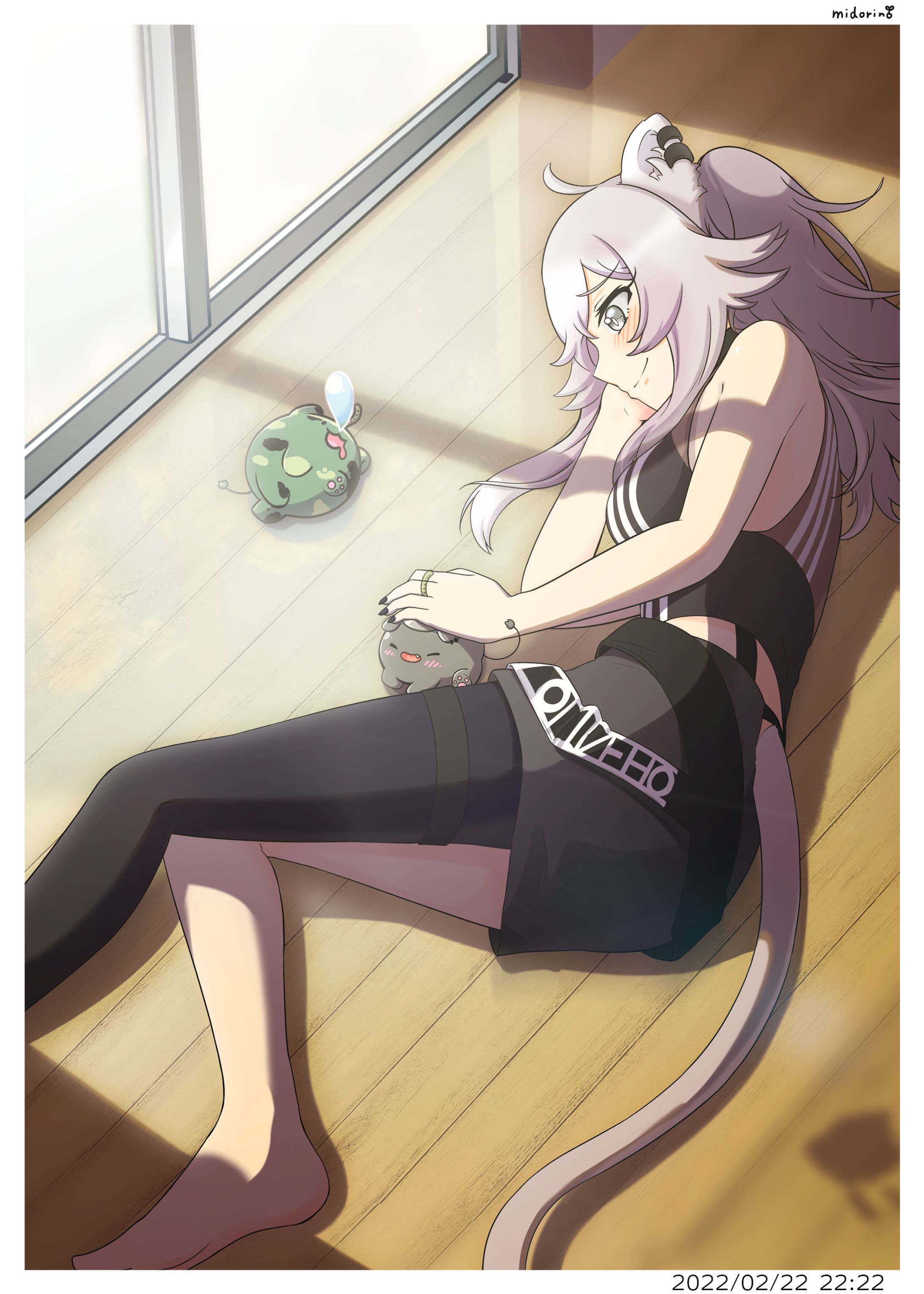 【二次創作】獅白ぼたんさんイラスト-1
