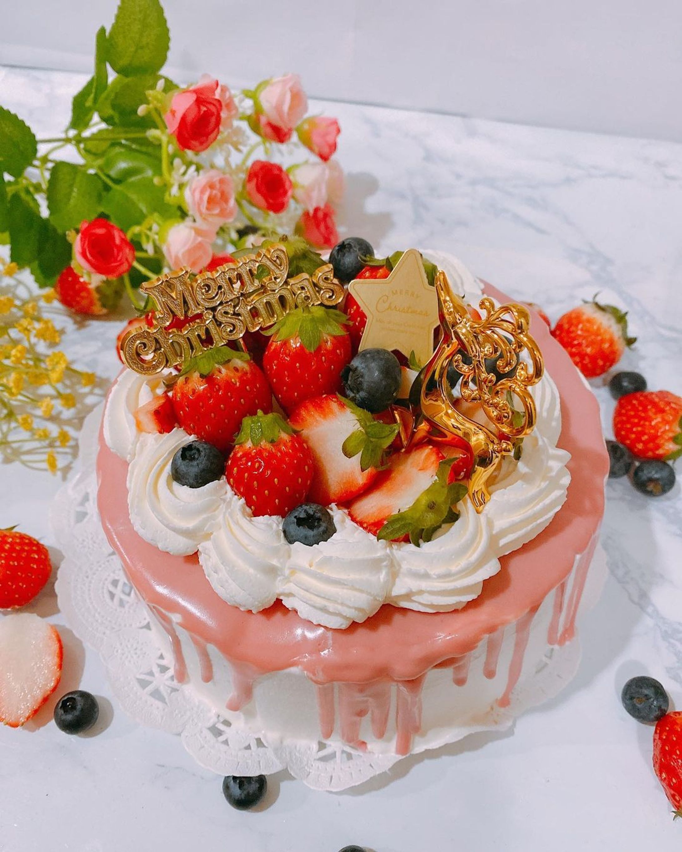 クリスマスドリップケーキ-1
