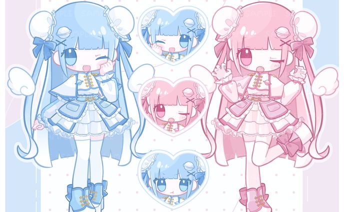 コンセプトカフェ「でんぱぷらねっと」様／POP用イラスト