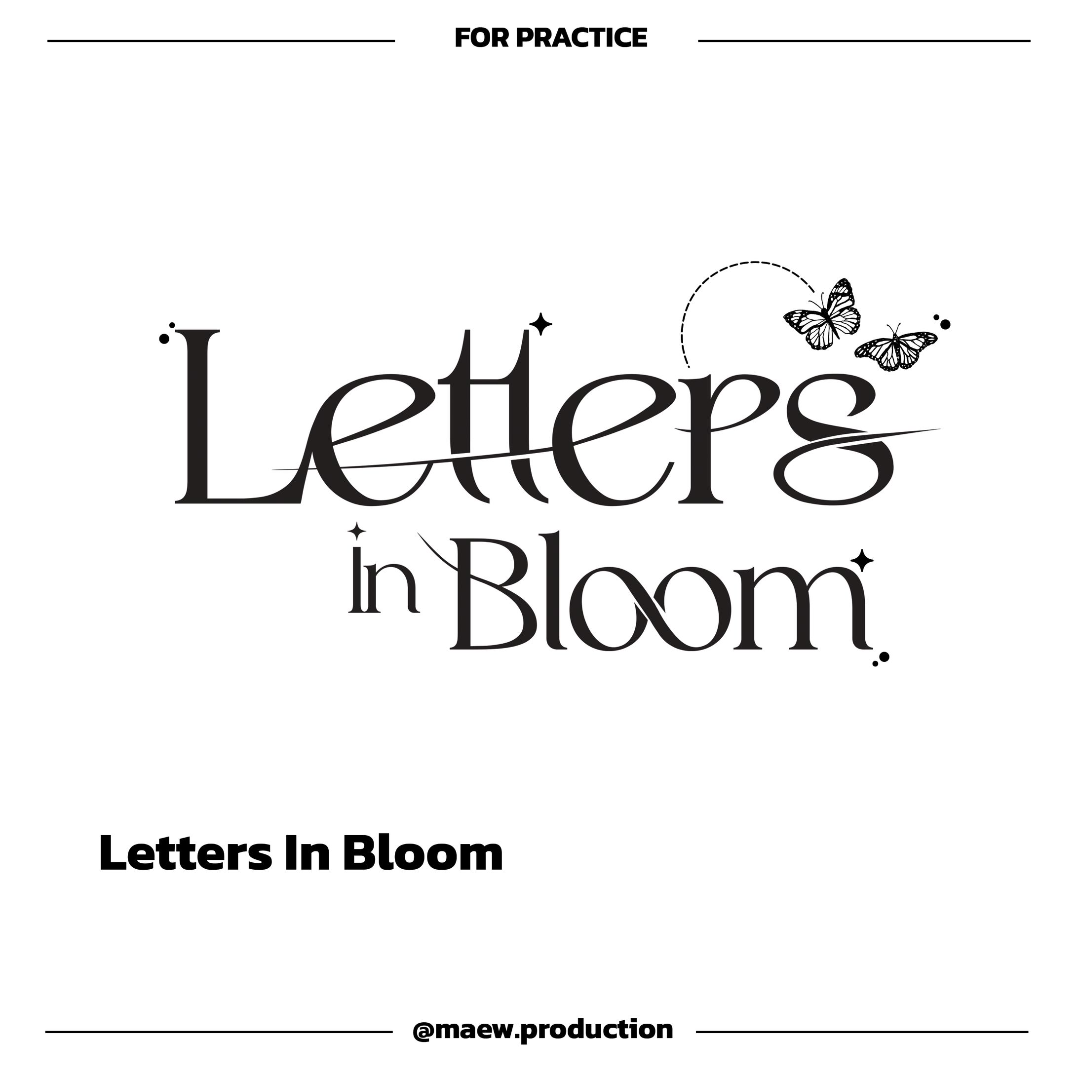 Letters In Bloom | ✦ Typography ✦-1