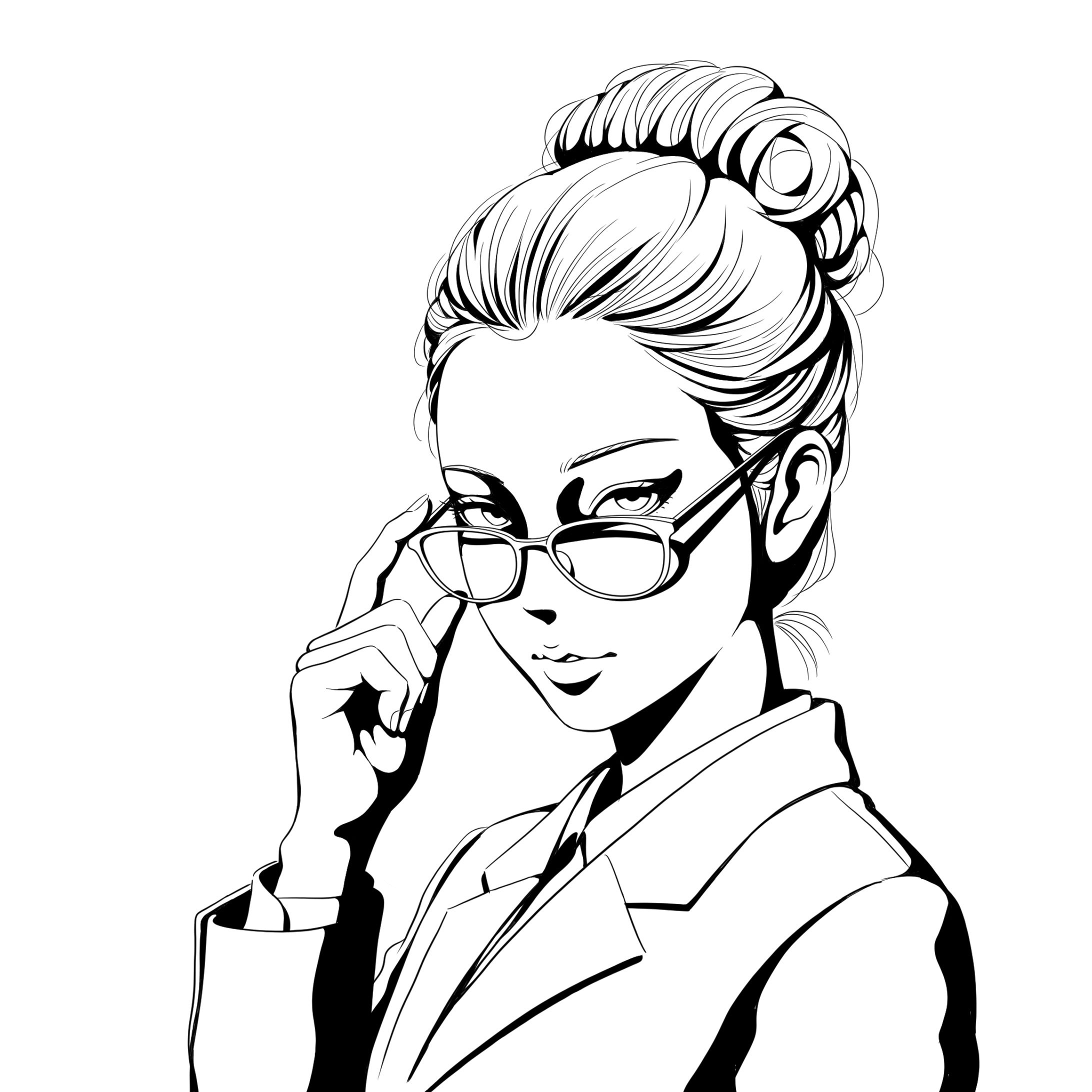 知的な雰囲気漂うビジネスポートレート-1