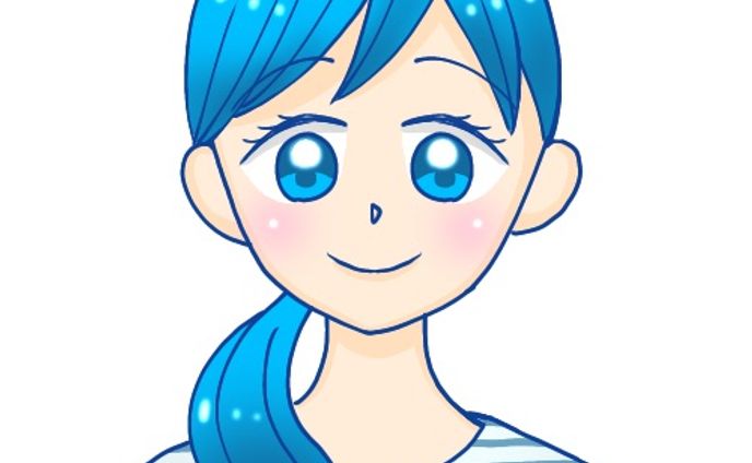 女性のアイコン制作例