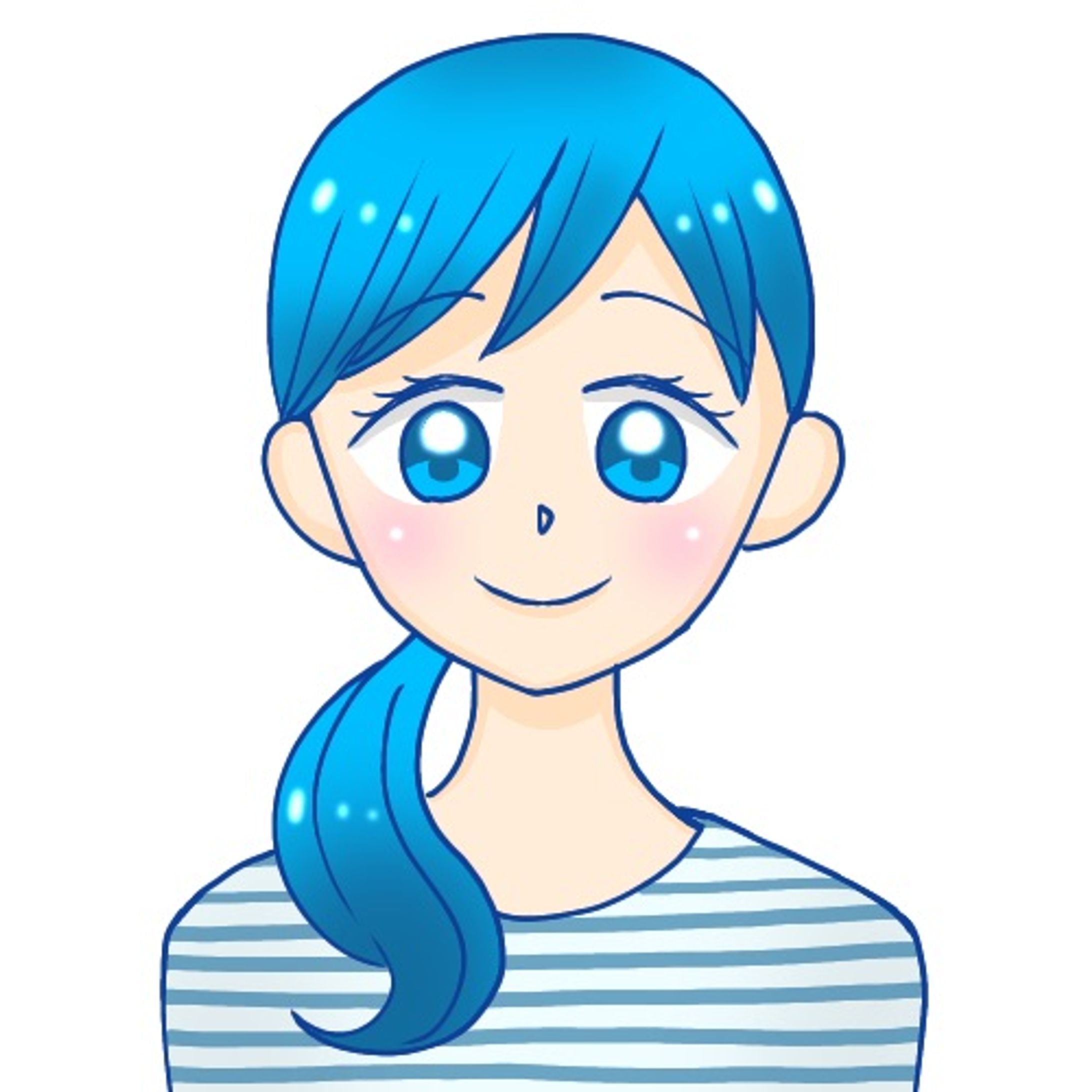 女性のアイコン制作例-1
