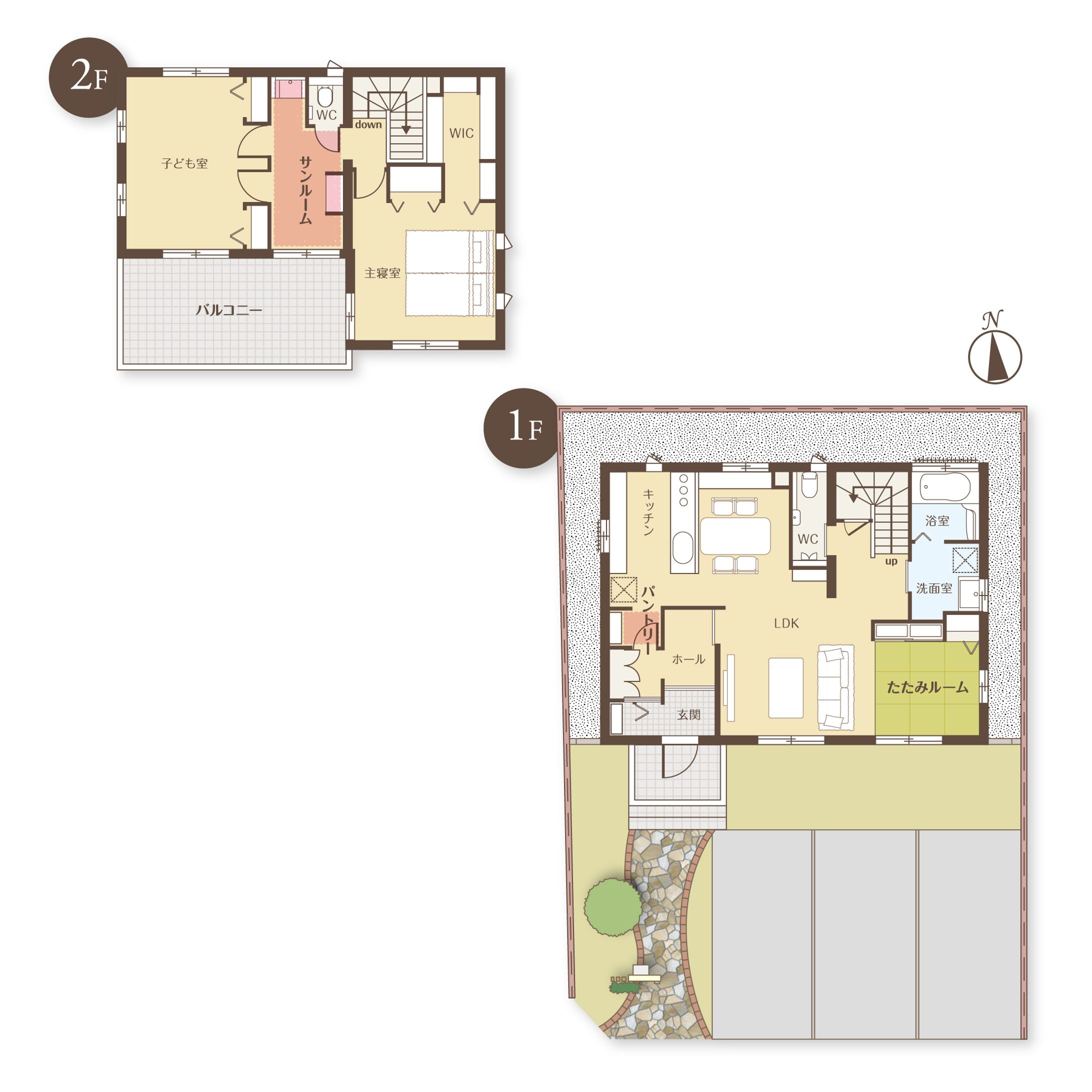 【パース】住宅メーカーチラシ-1