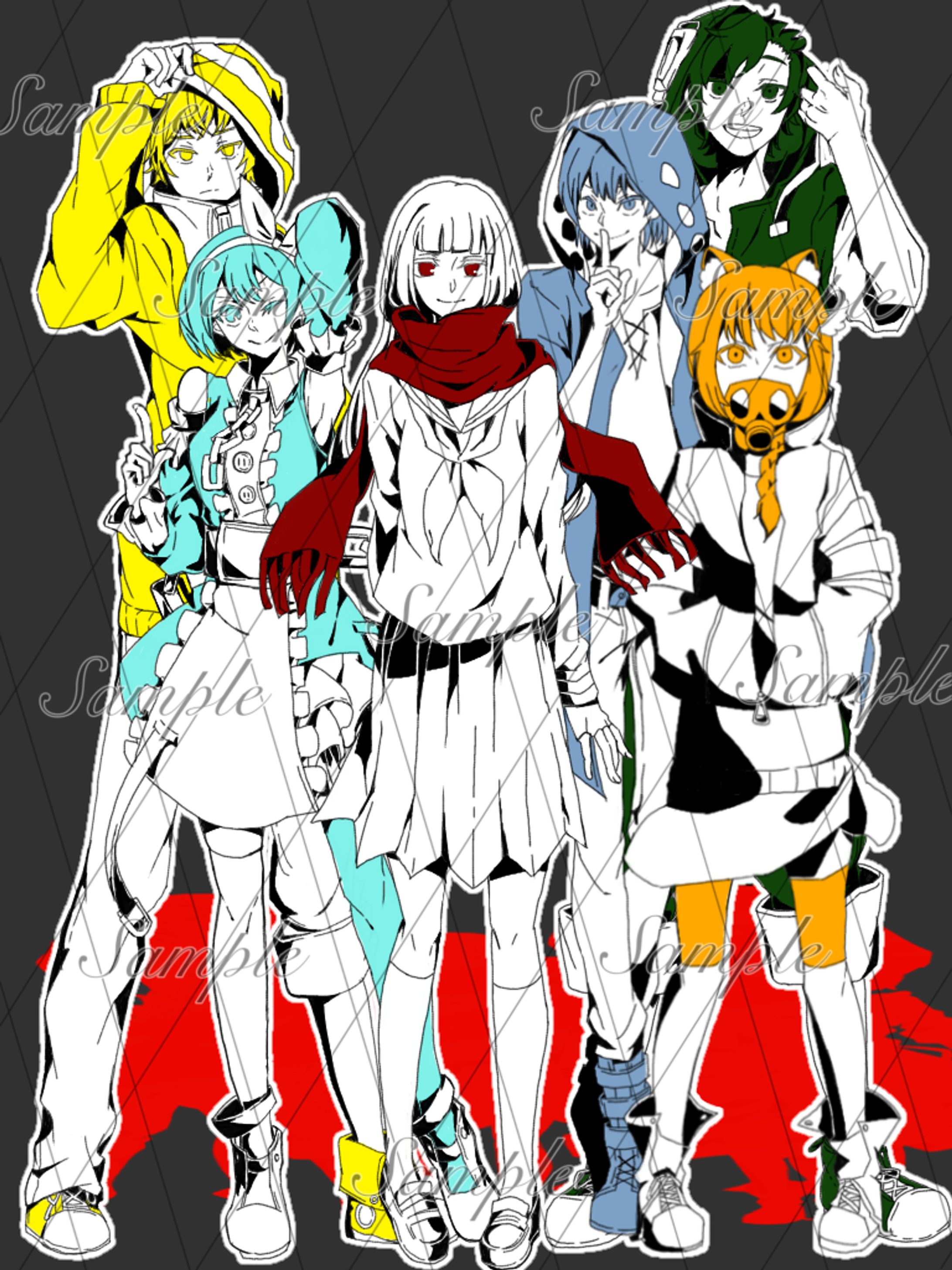 あおいさんといっしょ歌みた　カゲプロ風イラスト-1