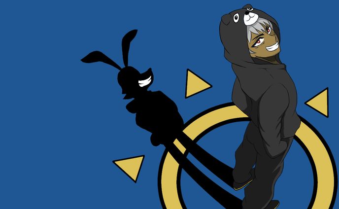 クマウサギパーカー姿[立ち絵]
