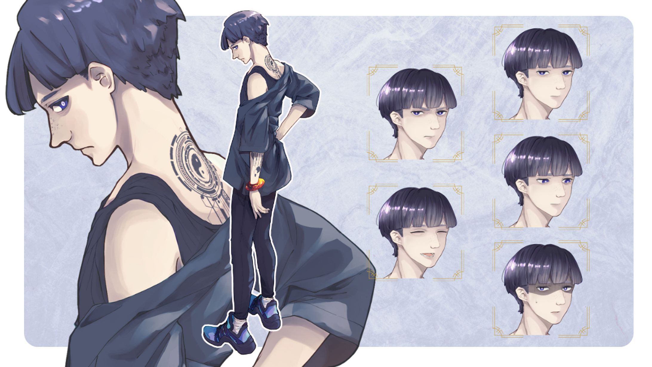 個人様ご依頼　TRPG用立ち絵+表情差分-1